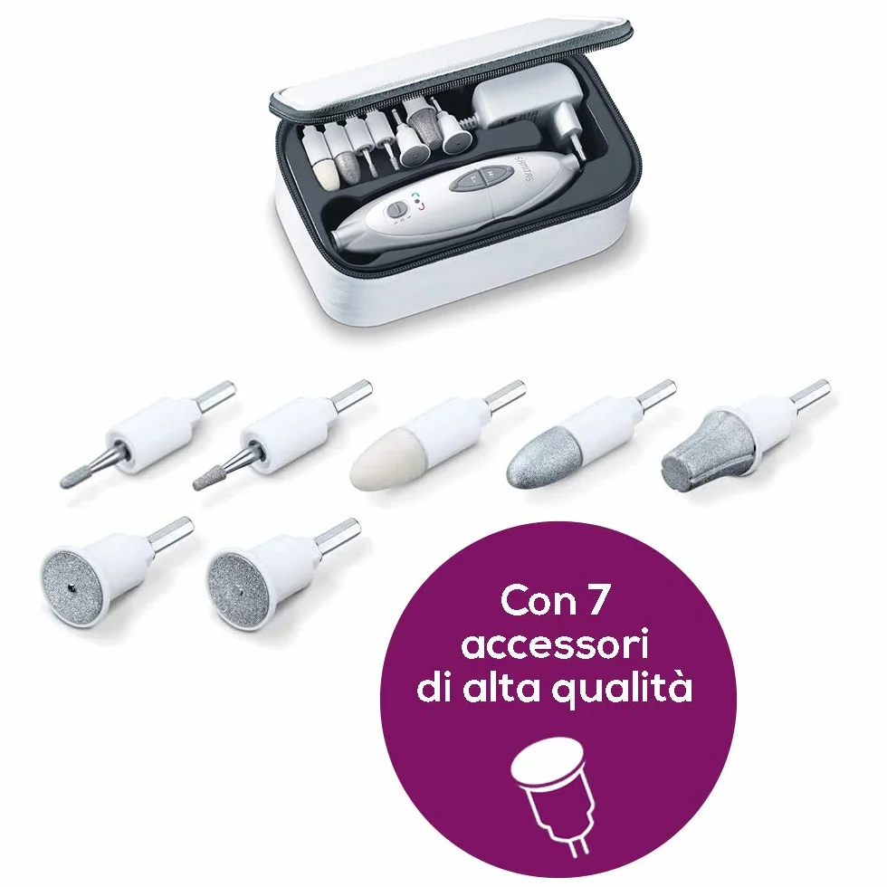 Sanitas SMA 35 Fresa elettrica per Unghie 4600 giri/min 2 livelli di velocità Manicure Pedicure