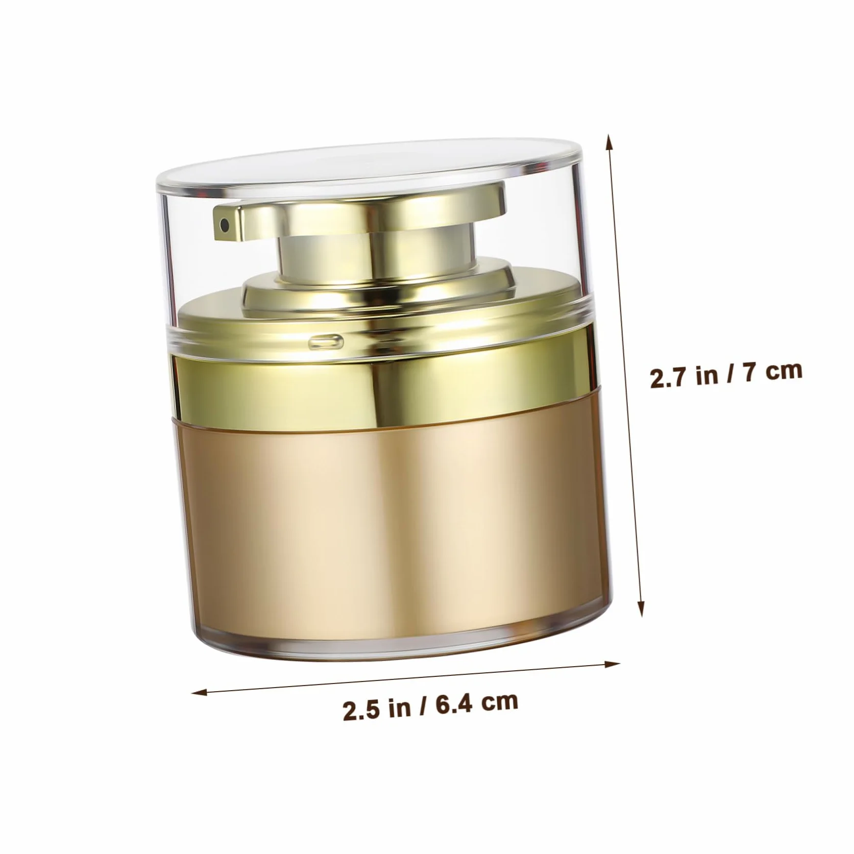 4 Pezzi Flaconi Pompa senza Aria 30ml, Contenitori Ricaricabili in Acrilico e Pp, Chiusura Ermetica, per Viaggio e Cura Quotidiana della Pelle