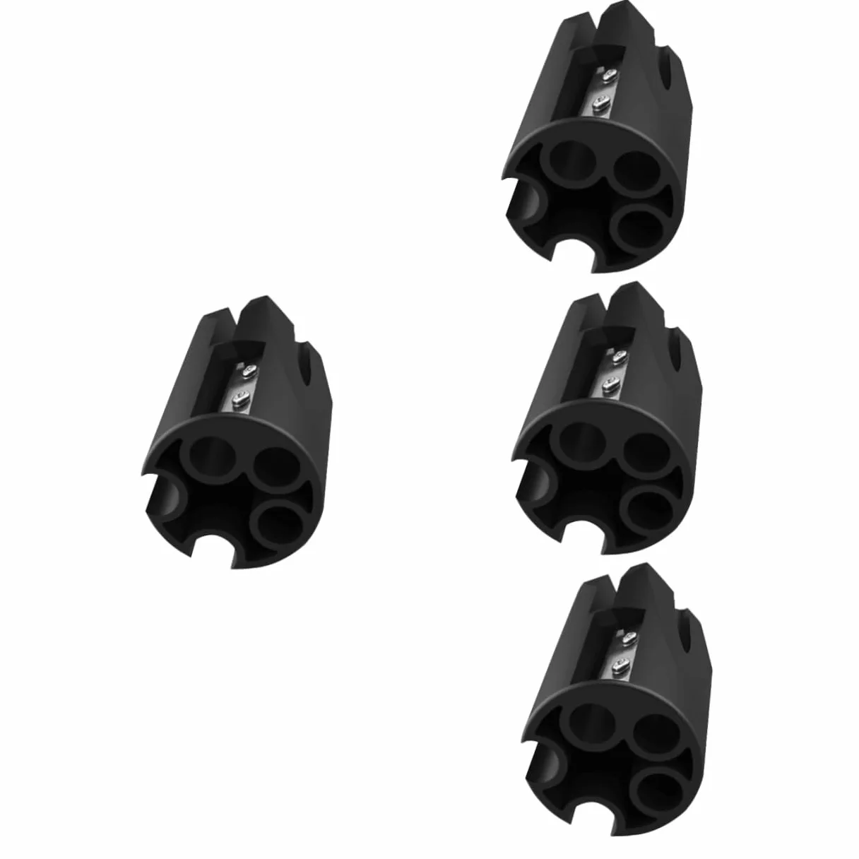 FRCOLOR 4 Pz Temperamatite Temperamatite Per Sopracciglia Strumento Per Affilare Le Matite Cosmetiche Per Occhi Strumento Per Il Trucco Fronte Lega Donna Ragazza Pastello