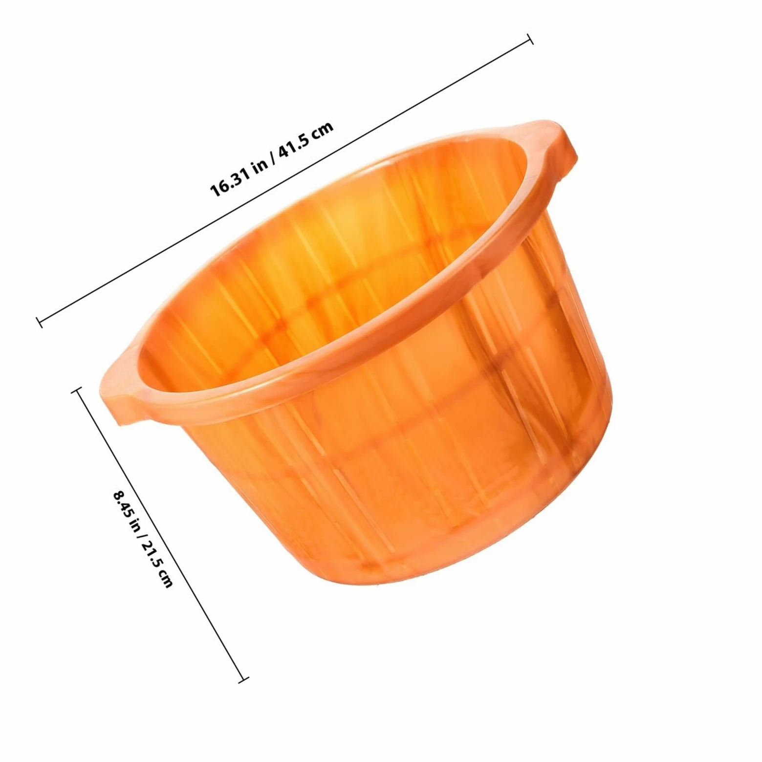 MAGICLULU Vaschetta Pediluvio in Plastica Resistente Effetto Venato Legno, Design Semplice e Delicato, Grande e Riutilizzabile per Bagno dei Piedi a Casa per Donne