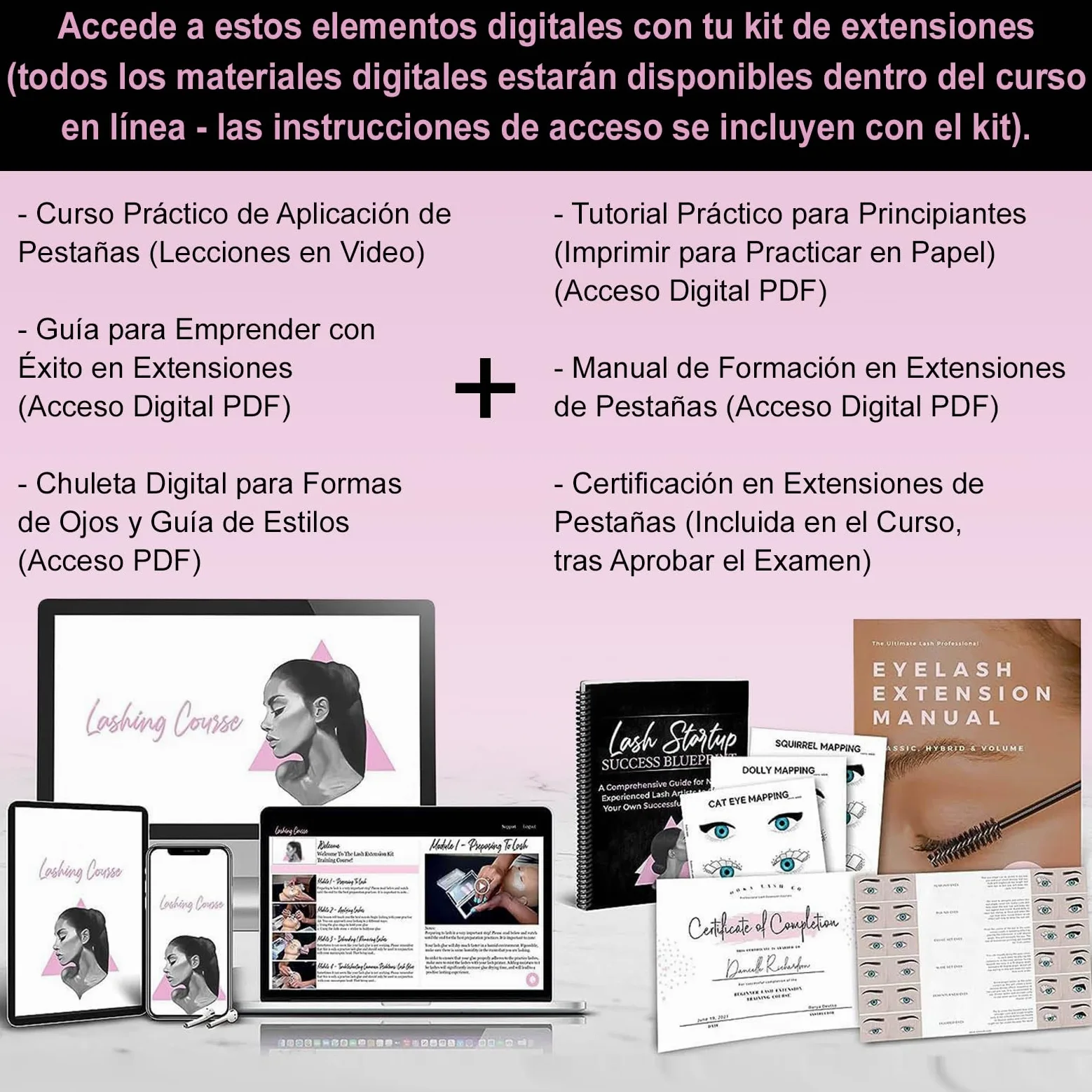TwoWin Kit per Extension di Ciglia, Testa di Manichino Professionale | per Formazione e Pratica di Extension di Ciglia per Principianti, Forniture per Estetiste e Cosmetologia