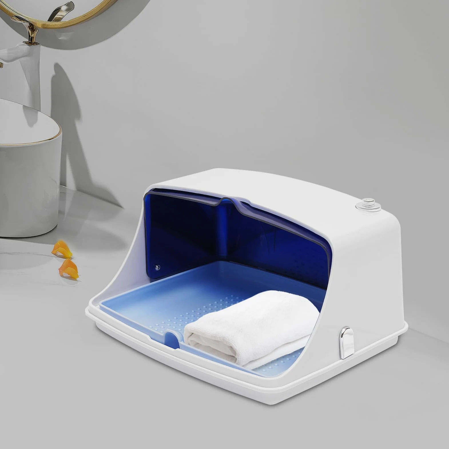 Scatola di disinfezione UV professionale per unghie, sterilizzatore, 29 x 22 x 17 cm, sterilizzazione a LED ultravioletti, sterilizzatore per unghie, salone di manicure