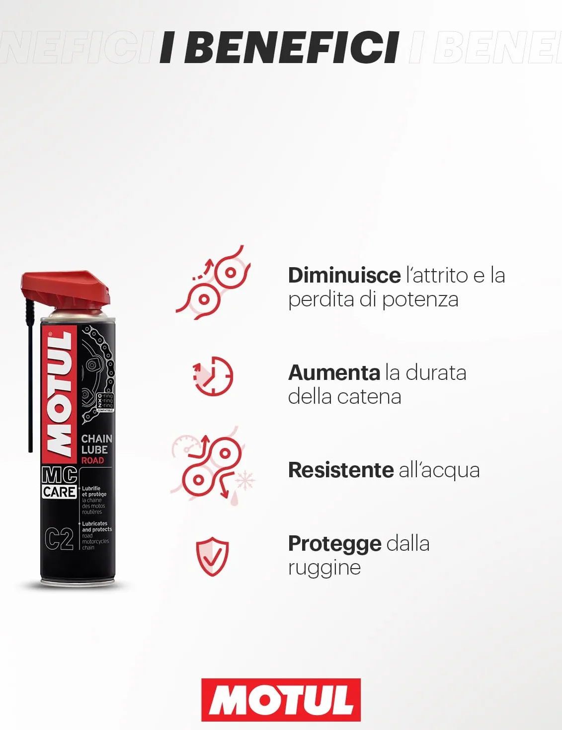 MOTUL C2 Chain Lube Road Lubrificante per catena 400 ml