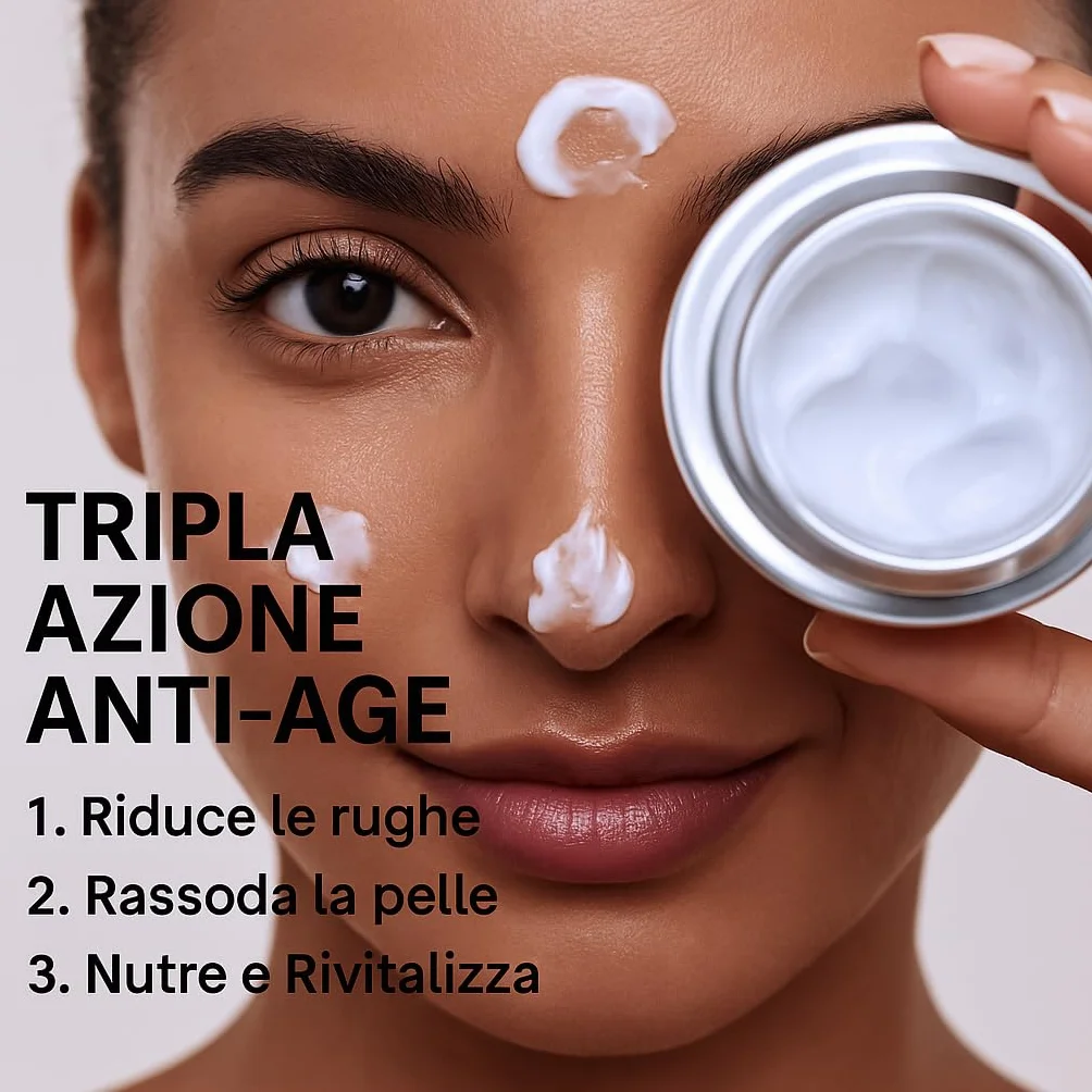 Crema Viso Antirughe Acido Ialuronico Retinolo Collagene 50ml