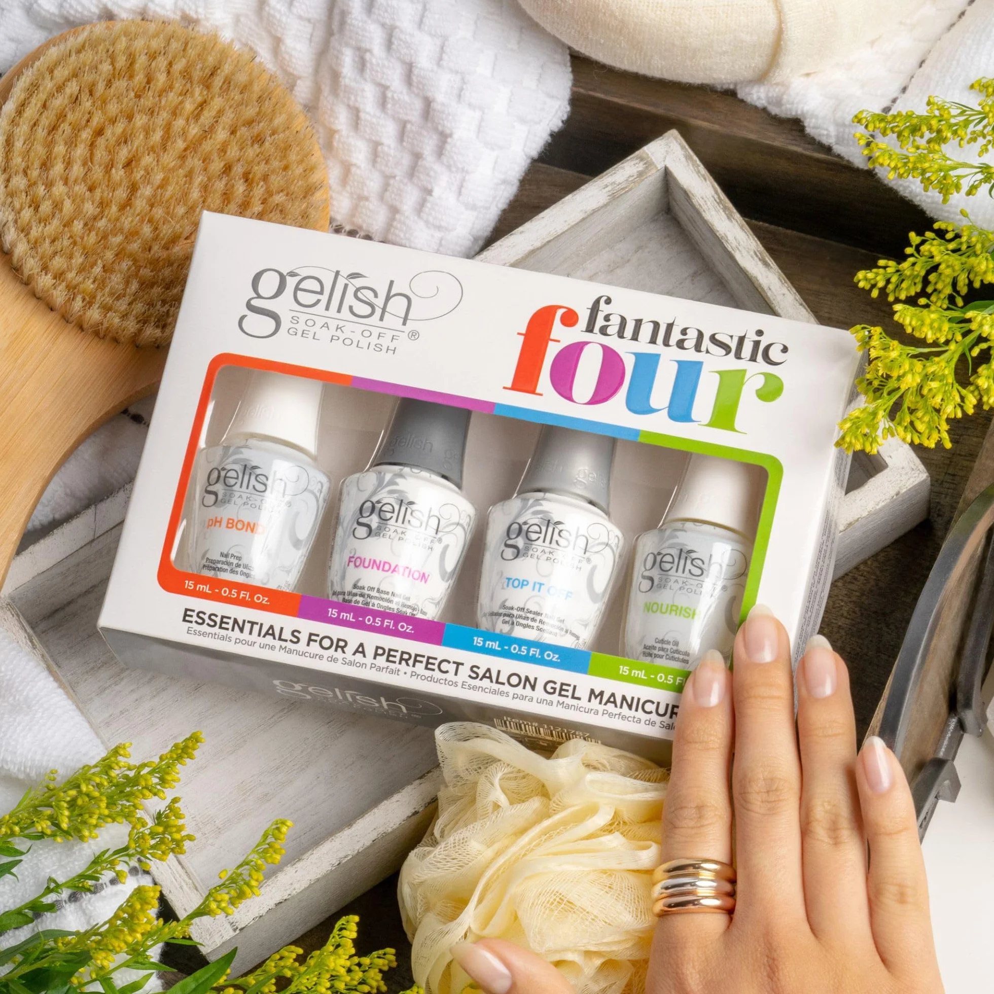 Harmony Gelish - Kit per manicure da salone (4 pezzi x 15 ml)