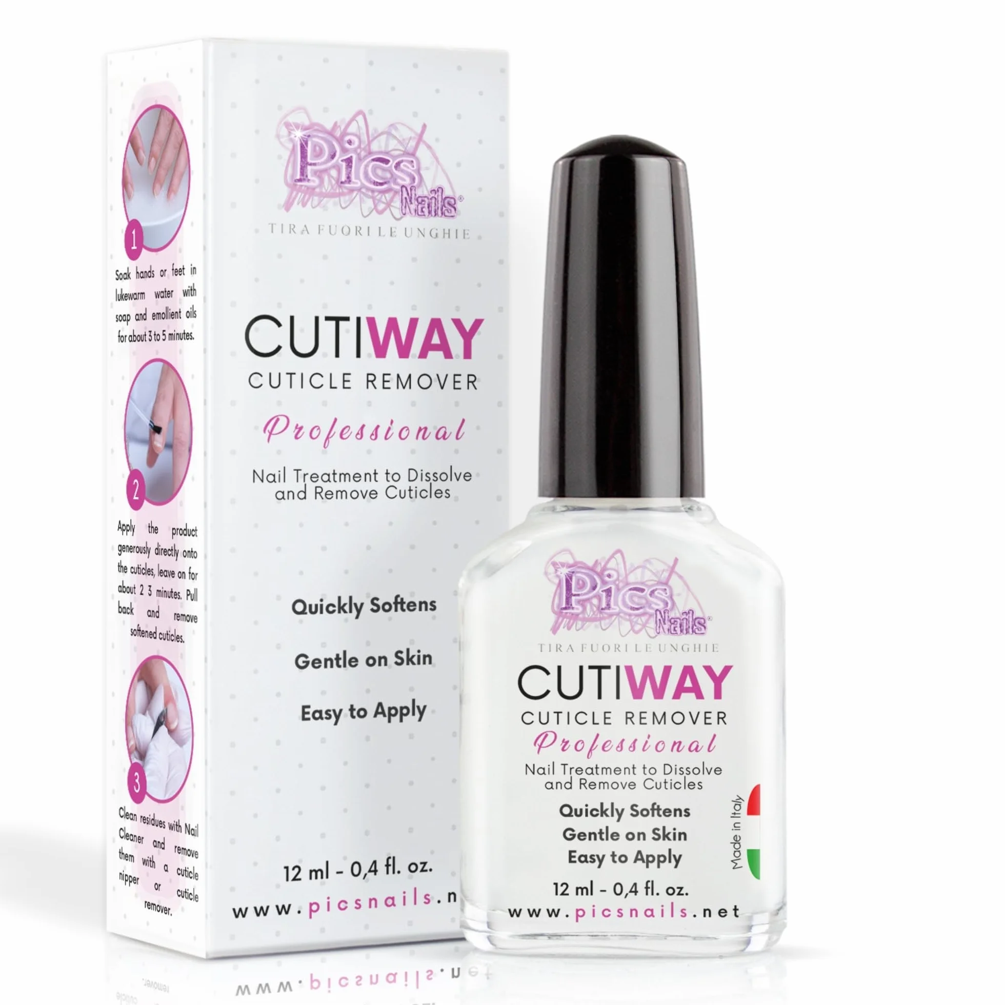 Rimuovi Cuticole Professionale 12 ml – Ammorbidisce e Rimuove Pellicine in 2-5 Minuti – Cuticle Remover Delicato e Profumato – Ideale per Manicure e Pedicure – Risultato Preciso e Unghie Curate