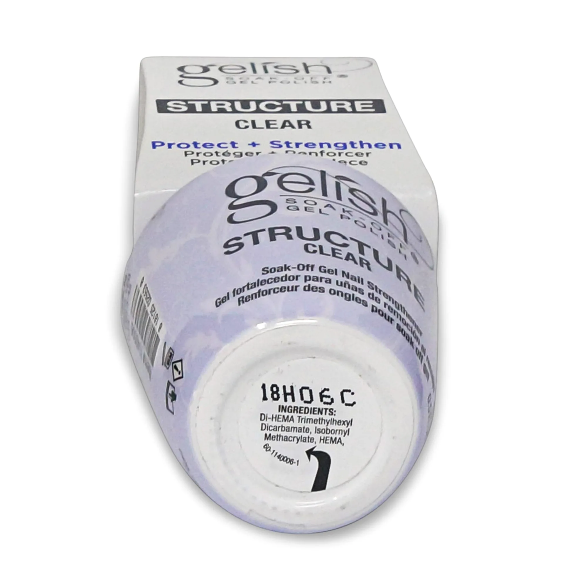 Gelish Soak Off Gel Polish Structure Nail Strengthener Clear 15ml