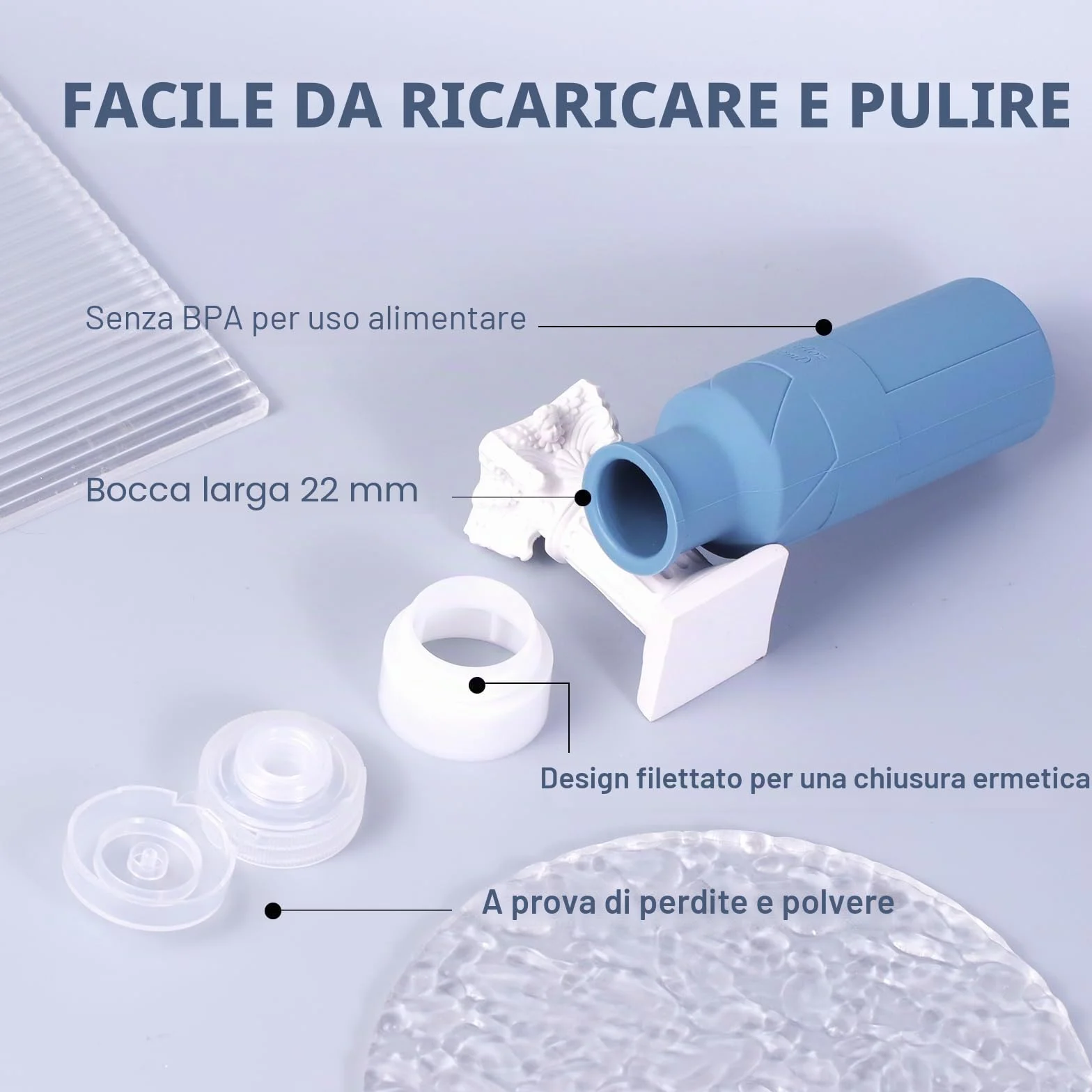 FADVAN Set Contenitori da Viaggio per Liquidi - 4pcs Flaconi da Viaggio in Silicone 100 Ml - Boccette per Porta Profumo,Doccia Shampoo,Detersivo, Accessori Utili (Morandi)