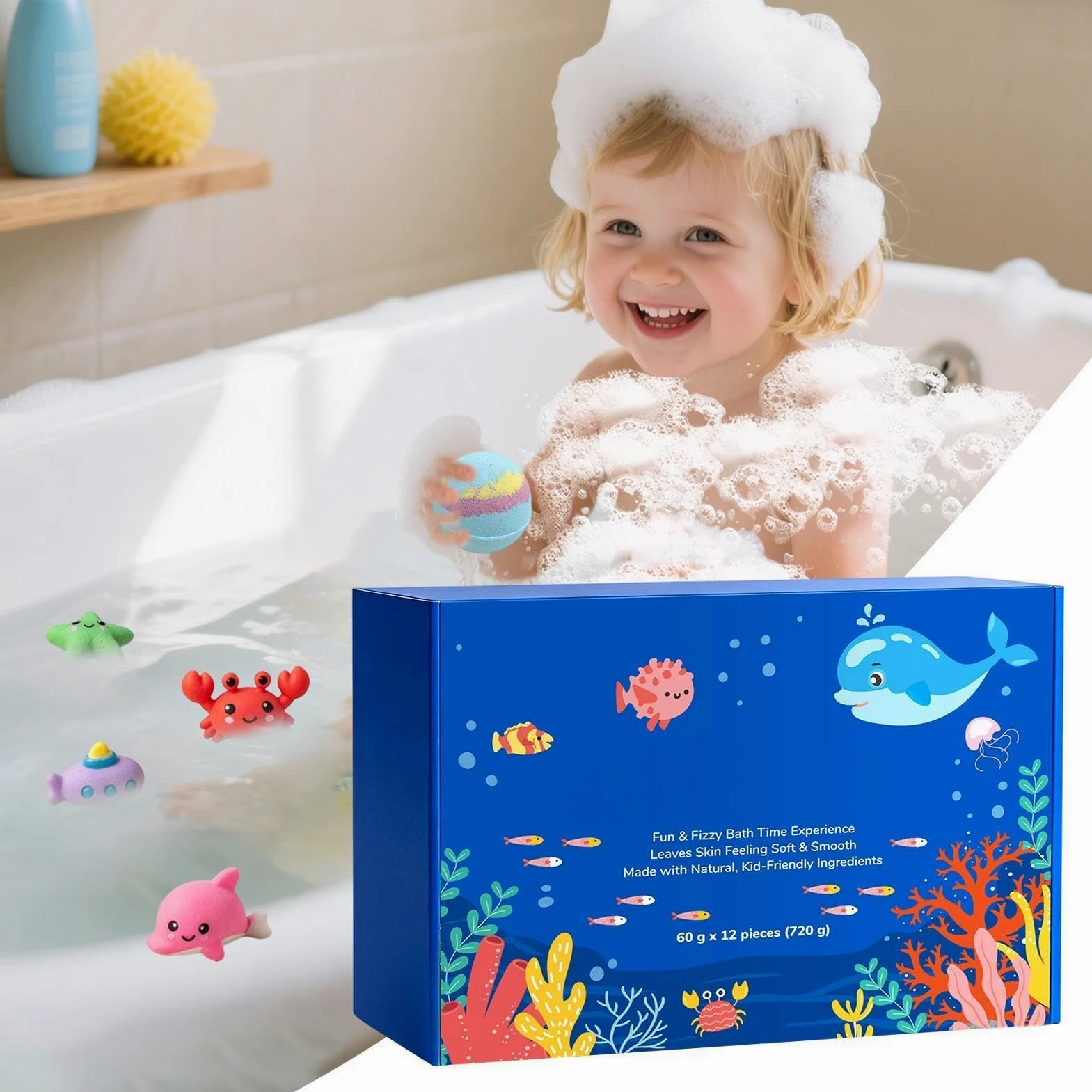 Bagnoschiuma Adulti - Con Giocattoli E Detergente Ad Azione Profumata | 12 Pezzi Di Bolle Da Bagno Schiumose Per I Bambini | Per Donne, Mamme, Uomini, Nonne, Ragazze, Giovani, Famiglia, Casa E Viaggio