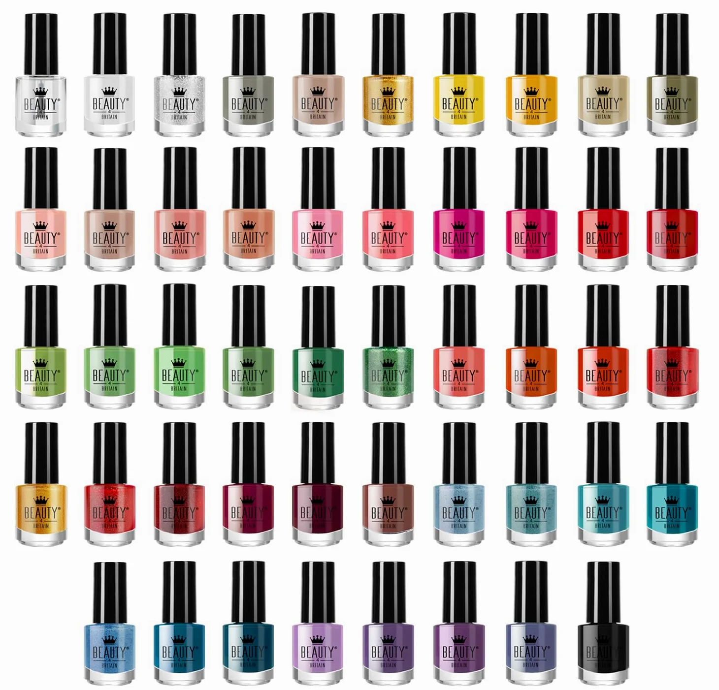 Set di 48 Smalti Per Unghie 48 Colori Diversi Moderna Bottiglia Regalo Perfetto 5ml (A+B)