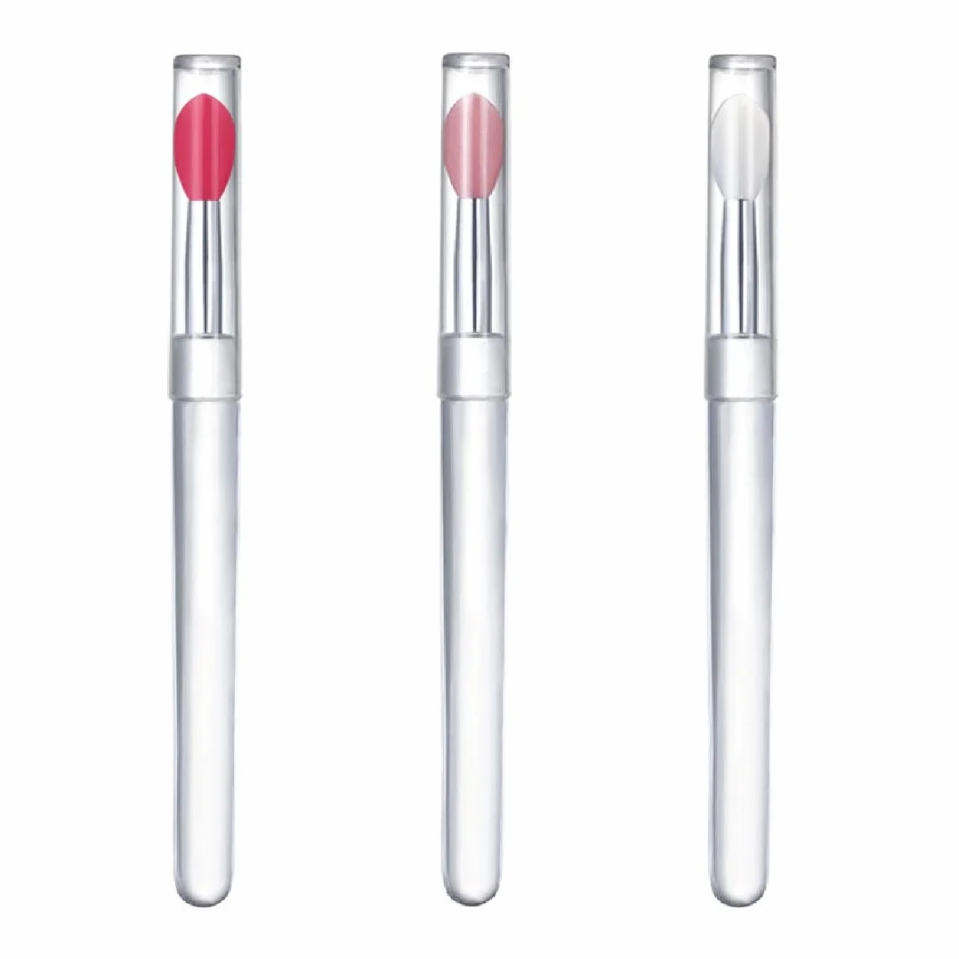 3 Pezzi Pennelli Labbra In Silicone Tappo Rossetto Sopracciglia Pennelli Bellezza Trucco Strumento Professionale Applicatore Per Applicare Mascara Lucidalabbra Ombretto
