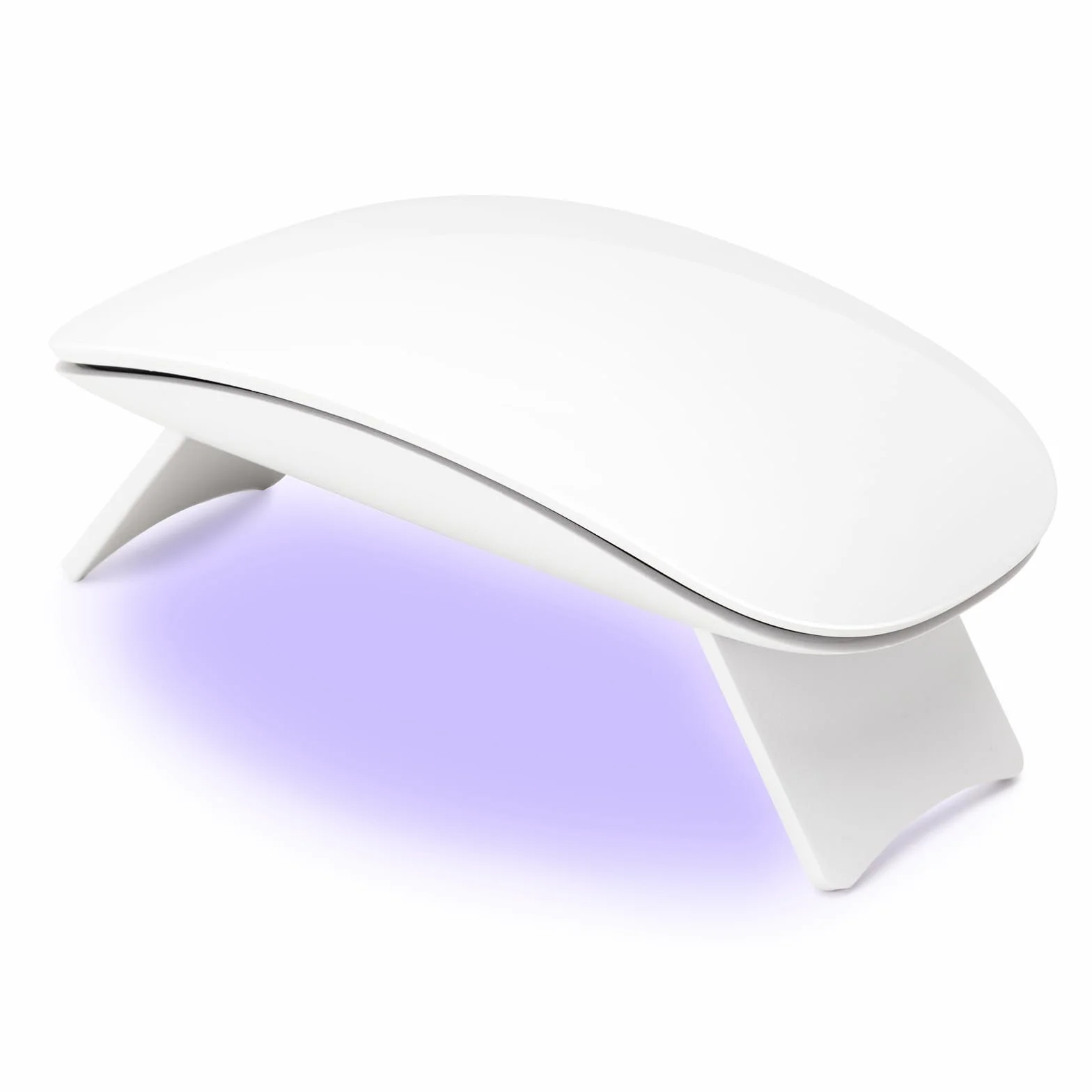 Madenia Mini lampada UV LED Unghie, 6W USB Portatile Lampada Unghie, Mini Lampada UV con 60s Timer, Fornetto Unghie Semipermanente per Smalto Gel, Shellact per Principianti (Bianco)