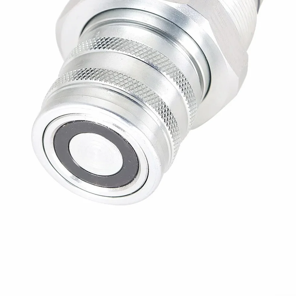 Kit accoppiatore maschio e femmina a faccia piatta ISO 16028 per bobcat Skid Steer Loader, filettatura 1/2"