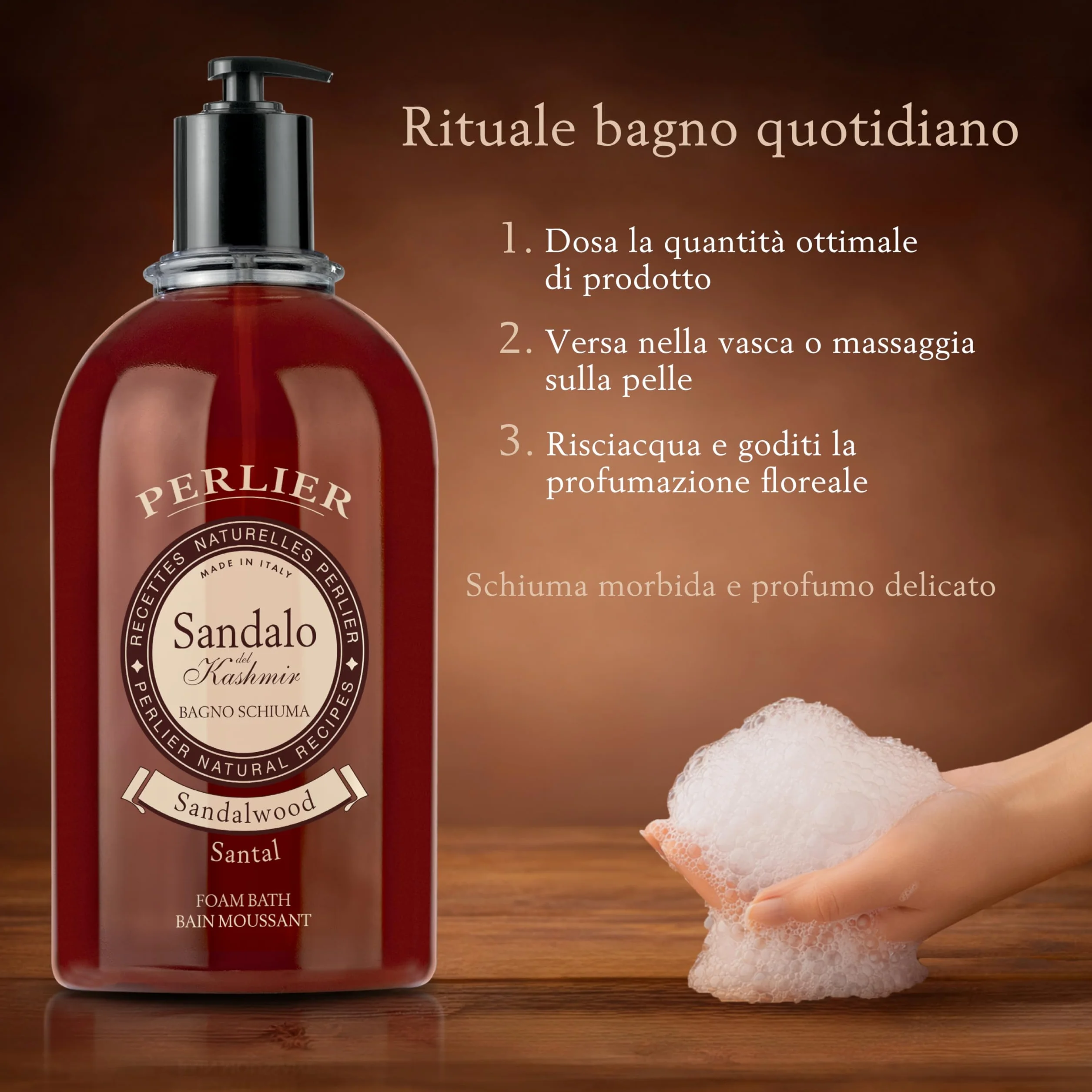 Perlier Bagno Schiuma Sandalo 3000 ml z dozownikiem