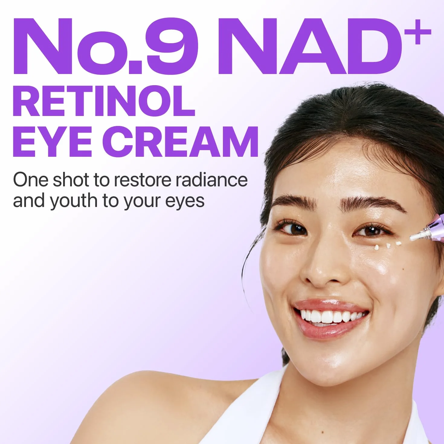 numbuzin No.9 Eye Cream | NAD+ Retinol Volumetox Eye Cream | Firming, Wrinkles, Fine Lines, Dark Circles, Puffy | Peptides, Niacinamide | Undereye Treatment Serum | 0.33 fl. oz.