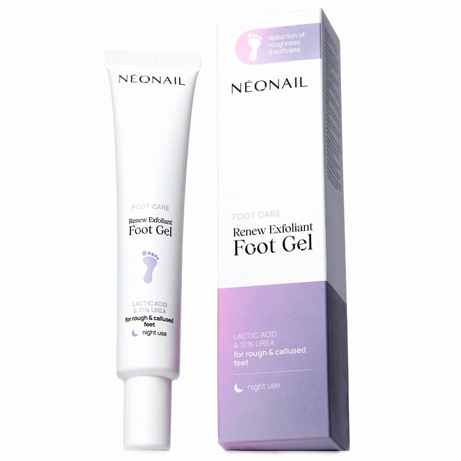 NÉONAIL Gel esfoliante piedi con urea 10% e acido lattico - Renew Exfoliant Foot Gel - gel cheratolitico per piedi secchi e screpolati - 50 ml