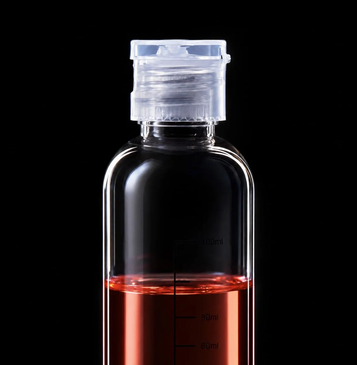 Bottiglie da viaggio 100ml,5 PCS flaconi da viaggio vuoti trasparenti per aereo,Kit Contenitori Viaggio Liquidi in plastica, flacone trasparente per shampo ，lozione， tonico viso, gel,Olio solare