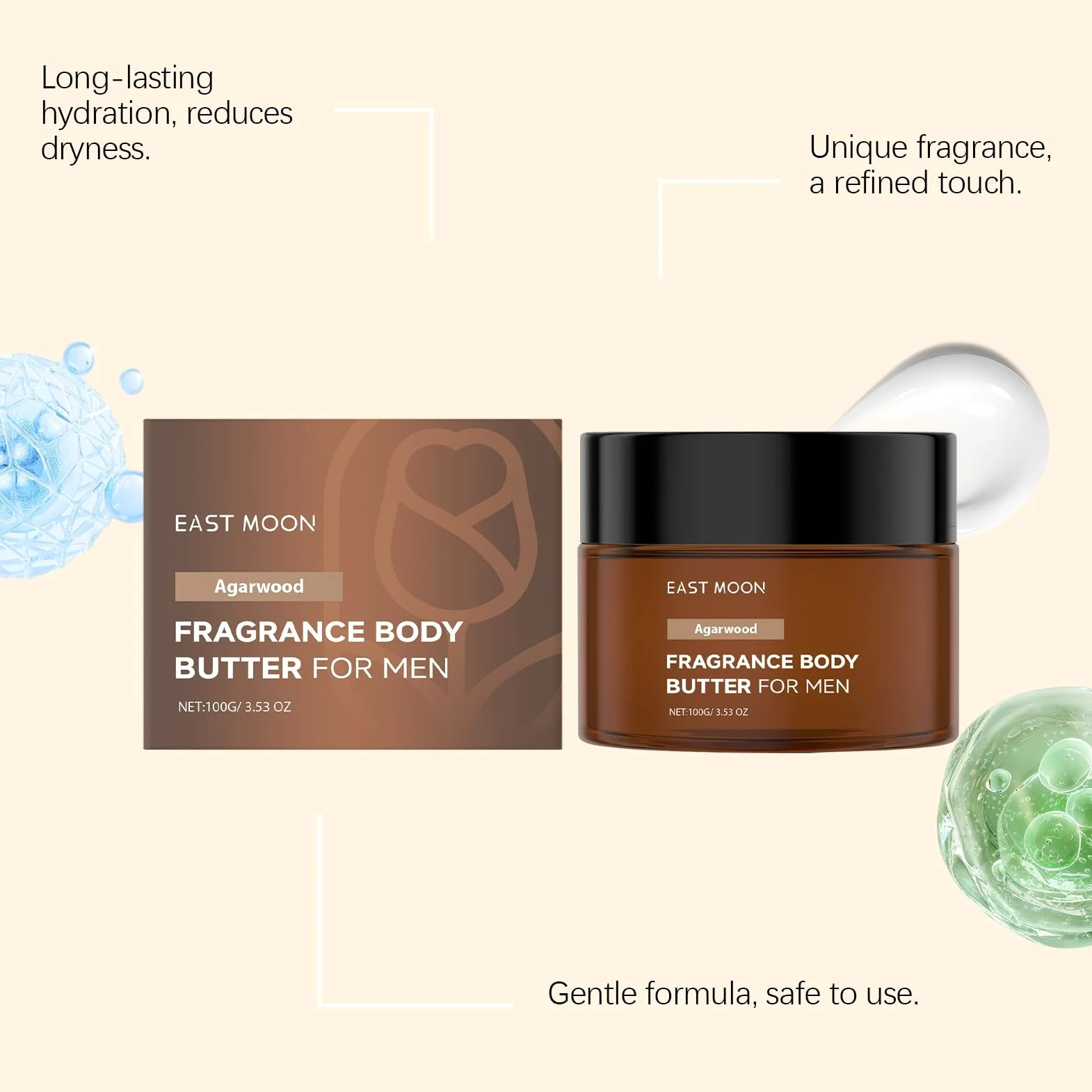 Penrose Skin Burro Corpo Vegano al Burro di Karité, Crema Idratante, 140g | Idratazione intensa e rapido assorbimento per pelle secca. Formula nutriente con vitamina E
