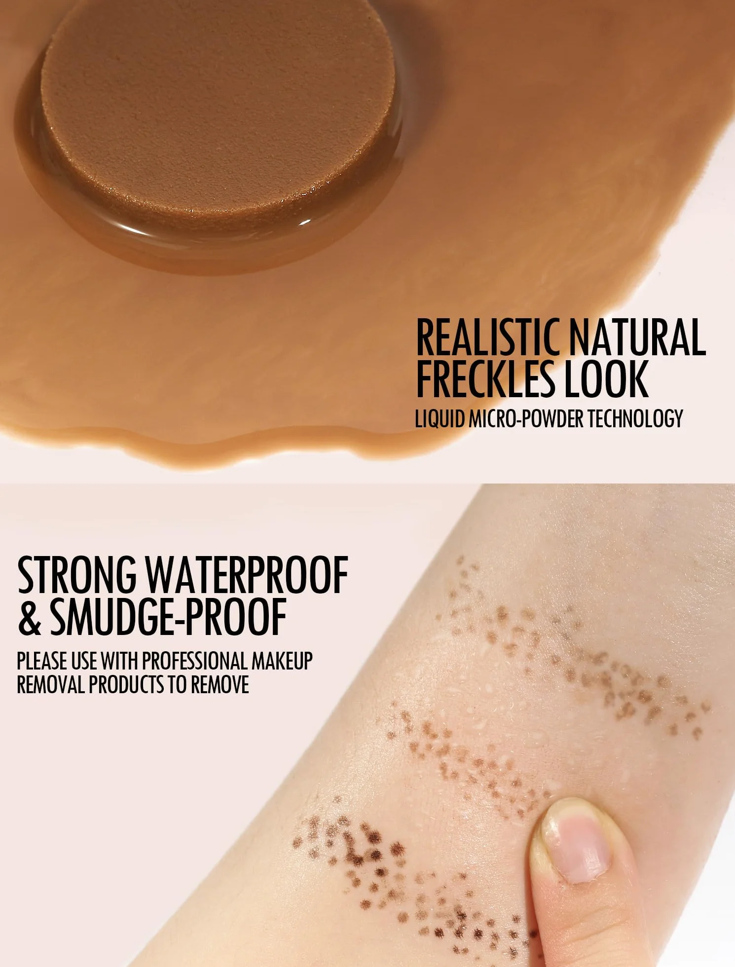 Anglicolor Lentiggini Finte,Freckle Maker,Timbro per lentiggini,lunga durata, impermeabile,a prova di sbavature,facile trucco naturale baciato dal sole, adatto a tutti i tipi di pelle (#02 Medium)