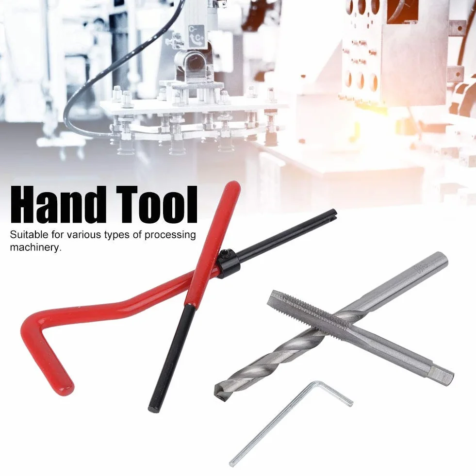 Kit di Riparazione Filettature M7 25 Pezzi Inserti Filettati con Custodia