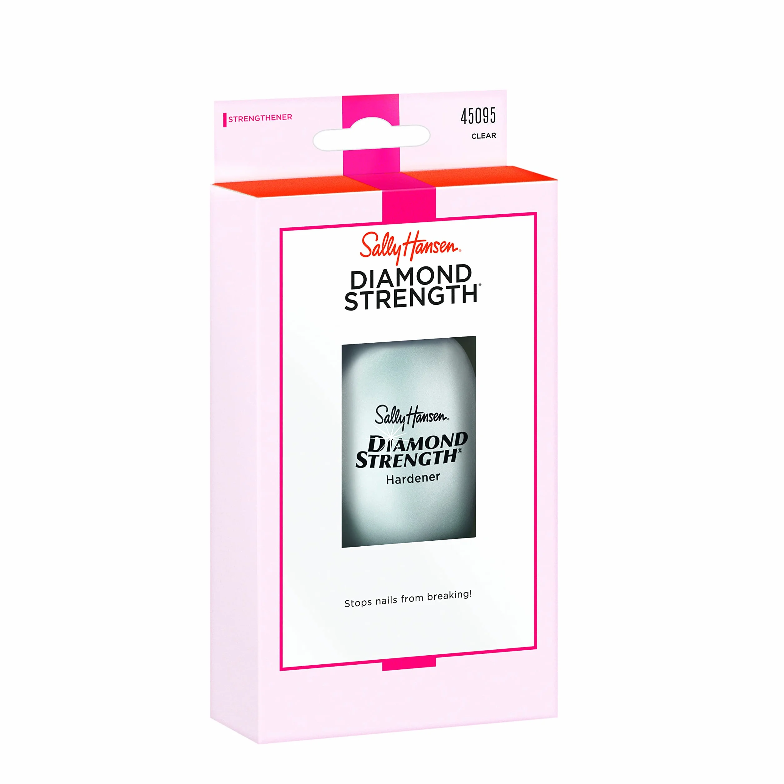 Sally Hansen - Trattamento Rinforzante Diamond Strength per Unghie Deboli - Base Coat Indurente con Micro Diamanti e Titanio - 13,3 ml