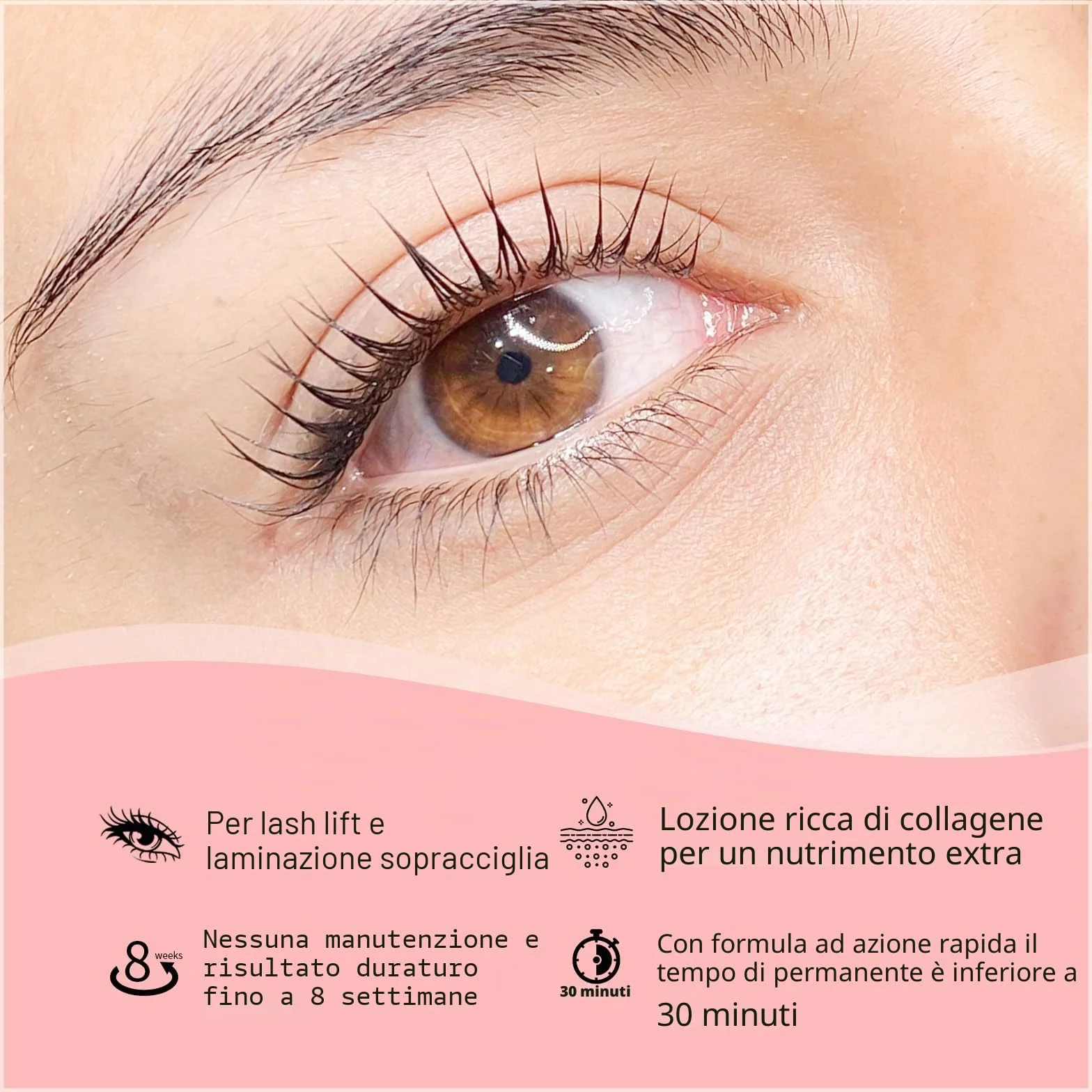 ICONSIGN Kit per l'estensione delle ciglia Set di lifting permanente Curling