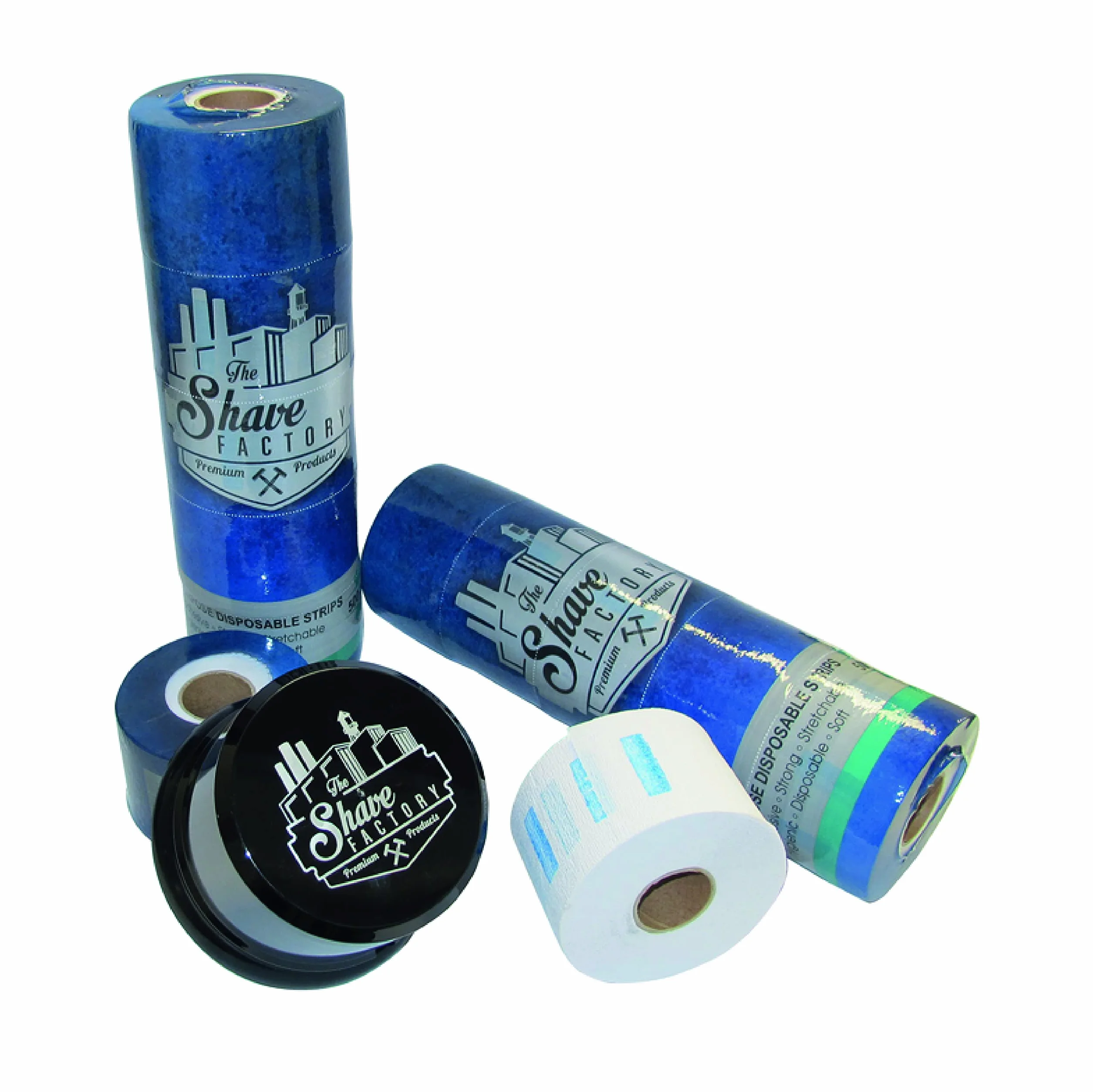 The Shave Factory Halsstrips Per Kappers - 5 Rotoli Da 100 Strisce - Kroos Nekbeschermer Per Una Comoda Lametta Da Barba Con Una Speciale Carta Da Collo Kroos Per La Rimozione Dei Peli