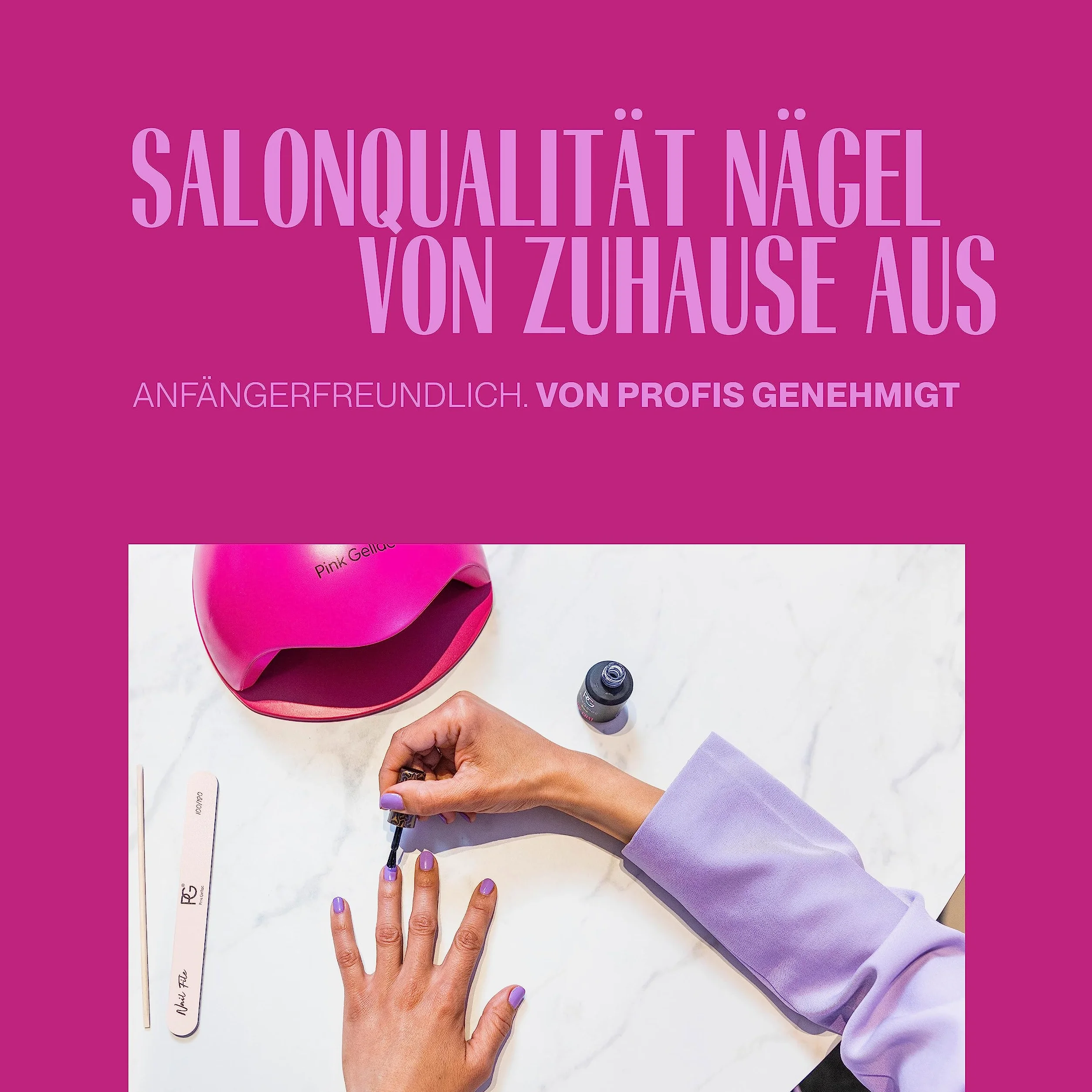 Pink Gellac Set di smalto gel con 4 x 15ml Colori - 298 Porcelain Beige - 295 Sky Grey - 255 Frosted Nude - 318 Savanna Beige - Gel Smalto per unghie