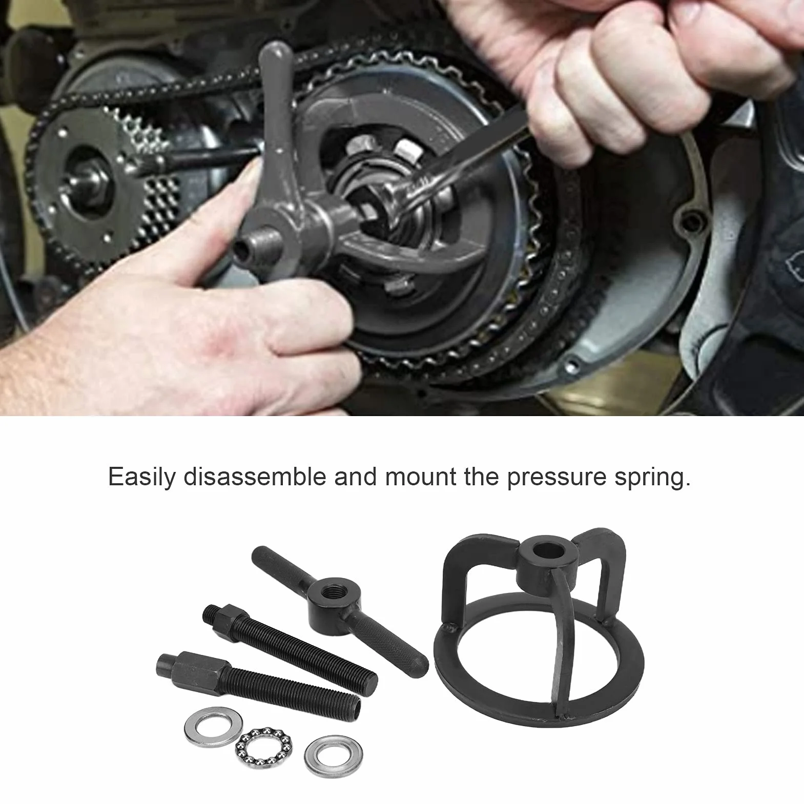 Compressore Molla Frizione HD-38515A Strumento Riparazione Compressione Motocicletta Set Rimozione Installazione