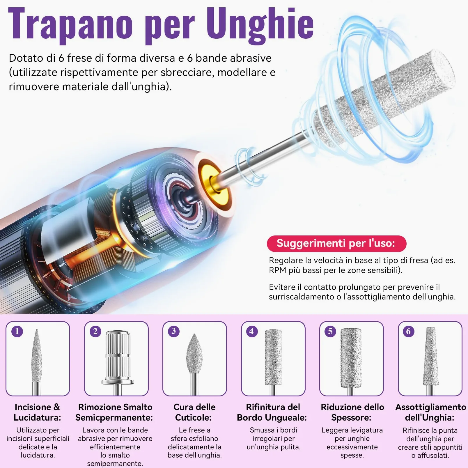 PHOENIXY 66Pz Kit Unghie Gel Completocon Lampada UV e Fresa | 45 Colori Smalto Semipermanente Unghie, kit semipermanente unghie con 4 Top Coats Regalo per Donne