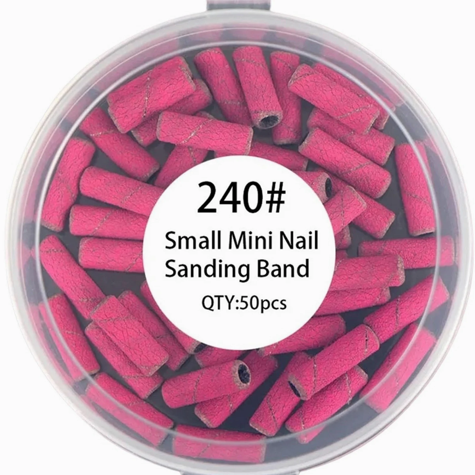 50 pezzi for punte for lima for unghie medie con grana for trapano for for manicure in gel for(240Grit-50pcs)
