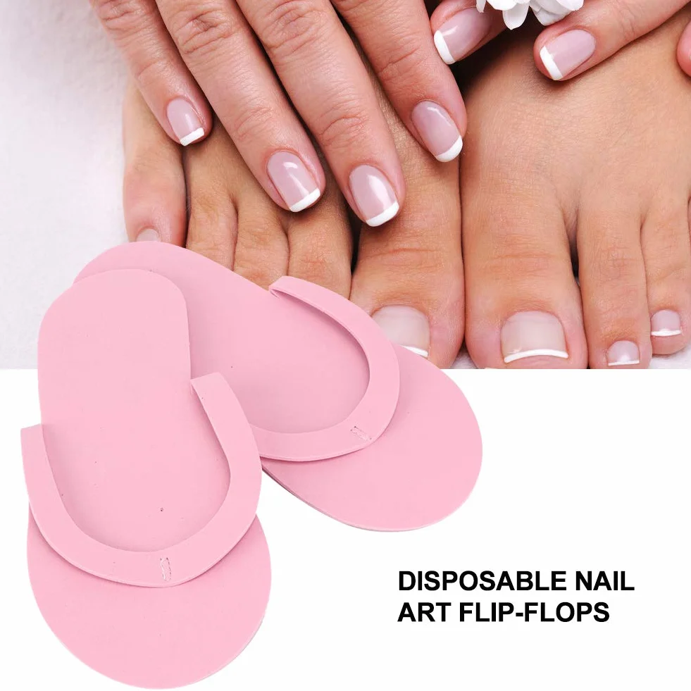 12 paia di infradito usa e getta, infradito spa, pantofole monouso per pedicure infradito nail art pantofole portatili spessore 3 mm per hotel centro spa viaggio al coperto 42(Rosa)