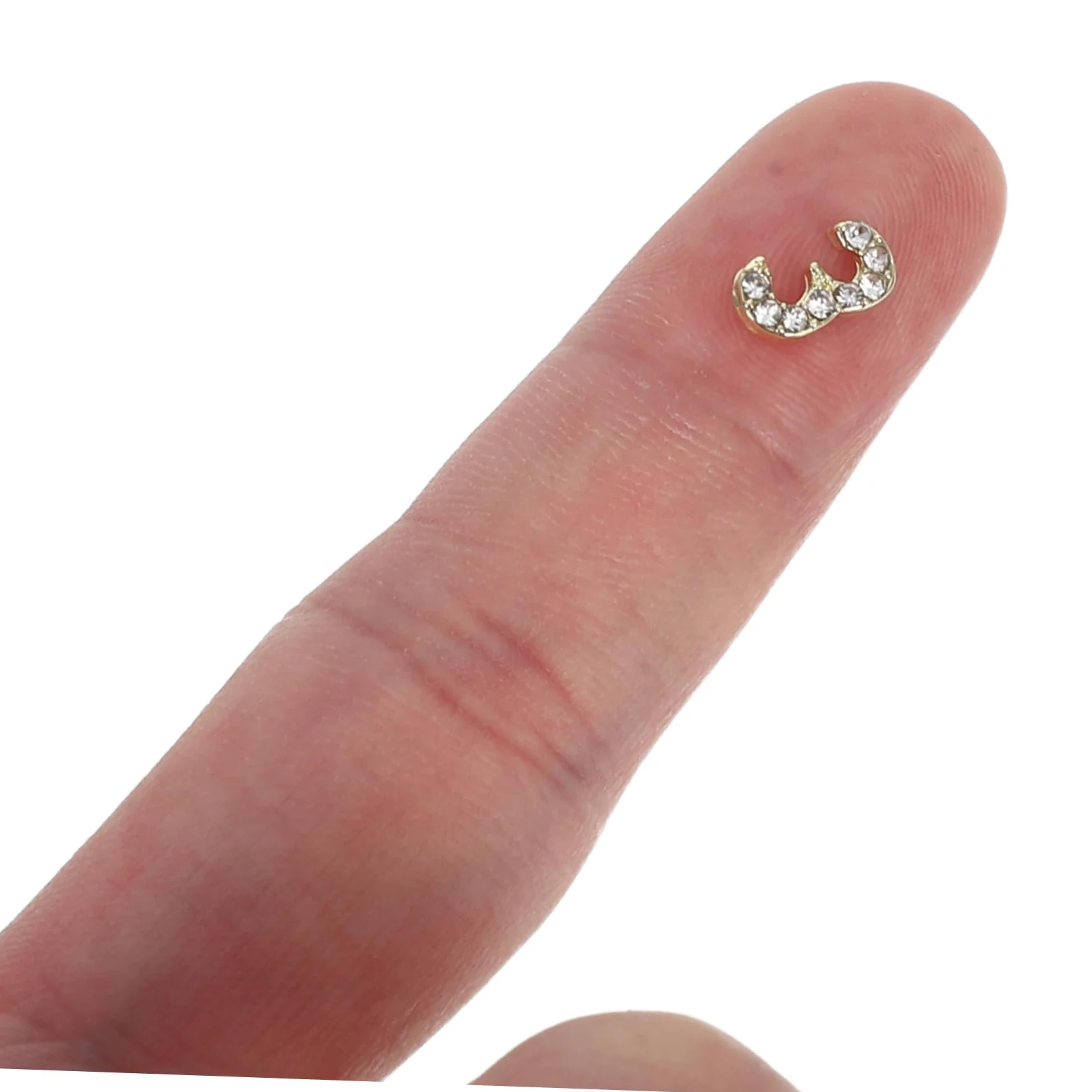 Decorazioni per Unghie Numero Flatback Oro 100 Pezzi Ferro | Design Unico e Delicato, Finitura Luminosa Duratura, Accessori Gioiello per Nail Art