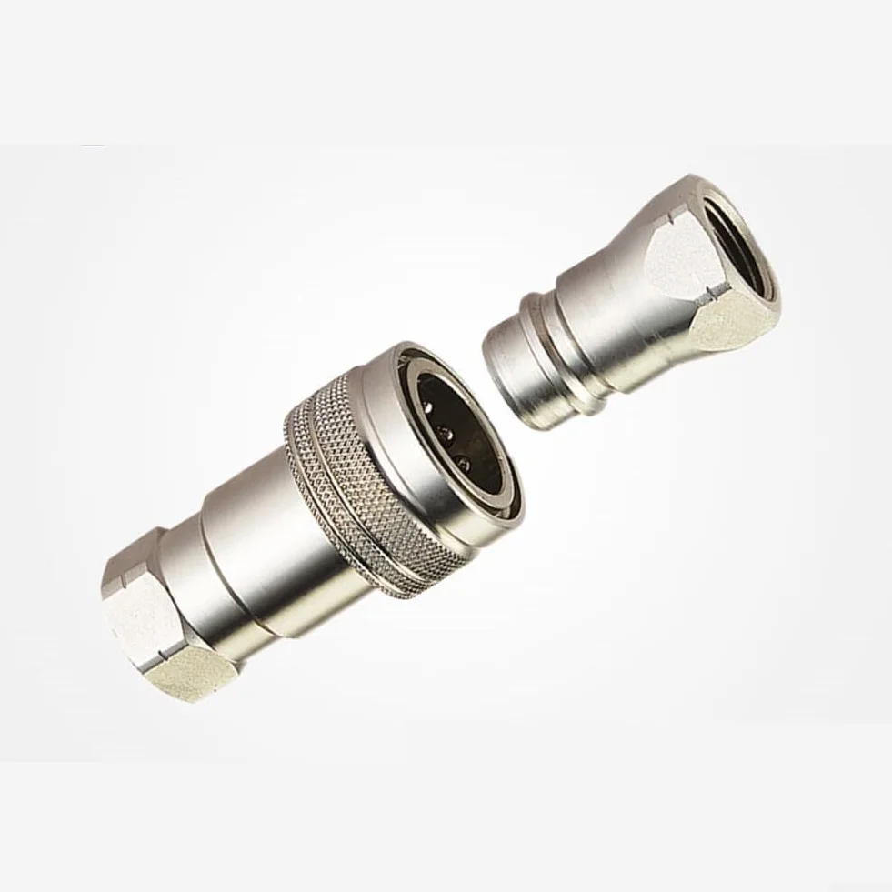 Accoppiatori idraulici a connessione rapida ISO5675 acciaio al carbonio 4000 PSI a prova di perdite per trattore