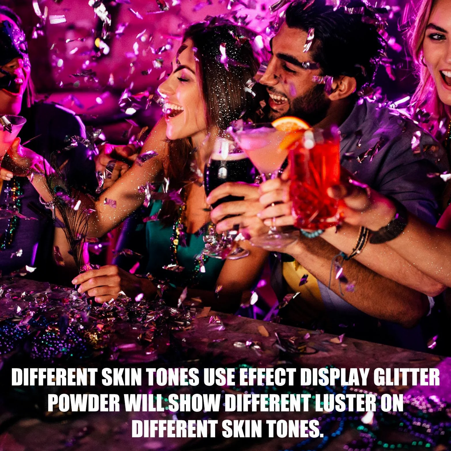Set di 10 spray glitter per capelli, non unge, a lunga durata, per vestiti da festa di Halloween