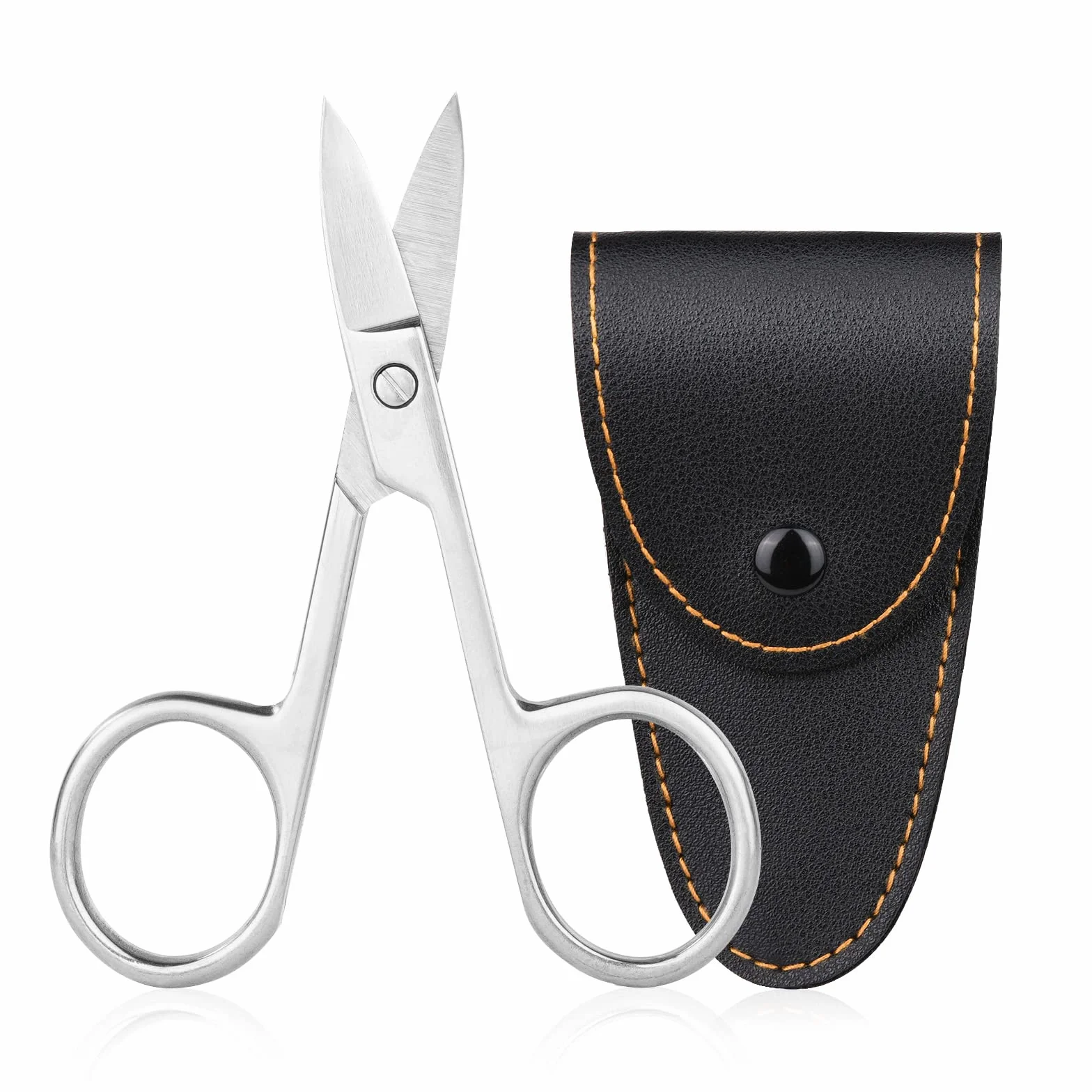 ACWOO Forbici per Unghie Inox Extra Affilate Lame Curve Professionale con Custodia
