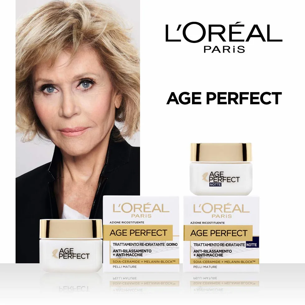 L'Oréal Paris Crema Viso Notte Anti-Età, Per Pelli Mature, Pelle Più Compatta e Levigata, Macchie dell'Età Ridotte, Con Peptidi di Micro-Collagene e Niacinamide, Age Perfect Collagen Expert, 50 ml