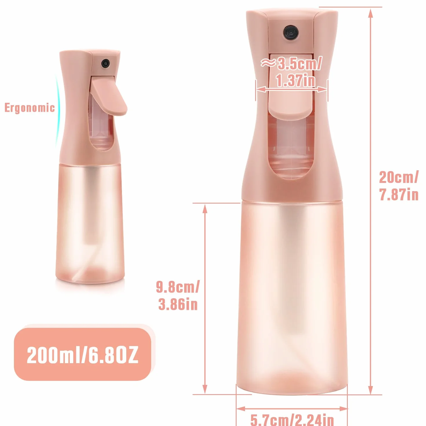 Bottiglia Spray a Nebbia Fine Ultra-Fine per Capelli Cura Pelle Piante Toelettatura Animali Pulizia Disinfezione