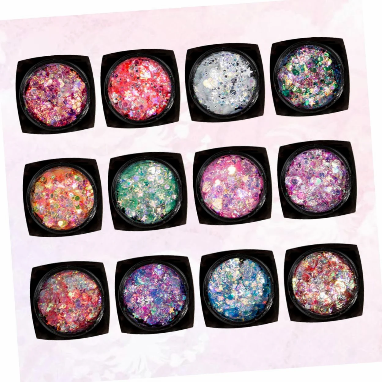 POPETPOP Set Da 2 Pezzi vistoso gel di paillettes per il corpo trucco arredamento del corpo bglossy gel per il corpo glitterato gel di paillettes per il viso gel per il corpo con paillettes