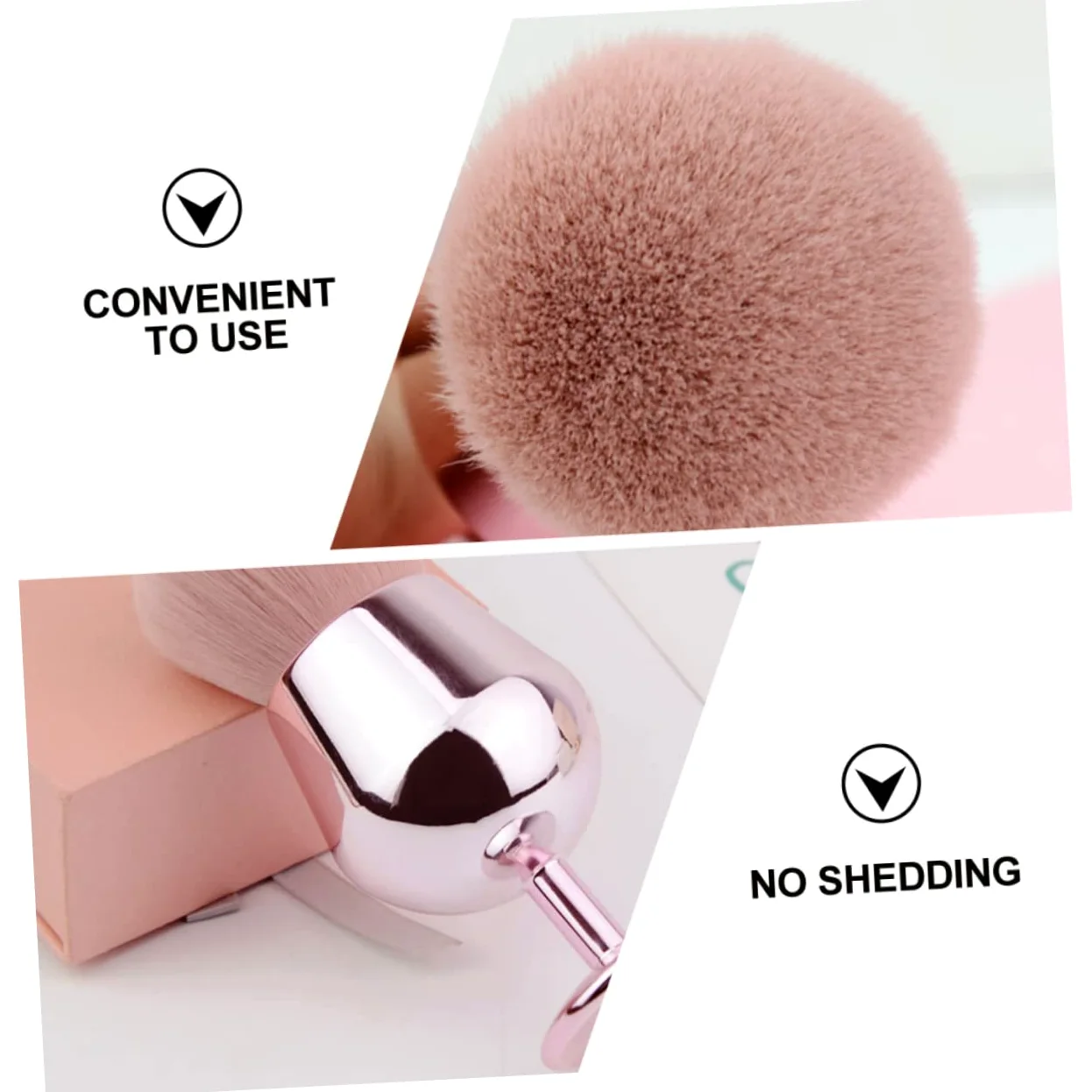 MAGICLULU 3 Pezzi Pennello Per Il Trucco Blush Pennello Per Il Viso Per Sintetici Sciolti Morbido Setoso Non Perde Per Donne E Ragazze