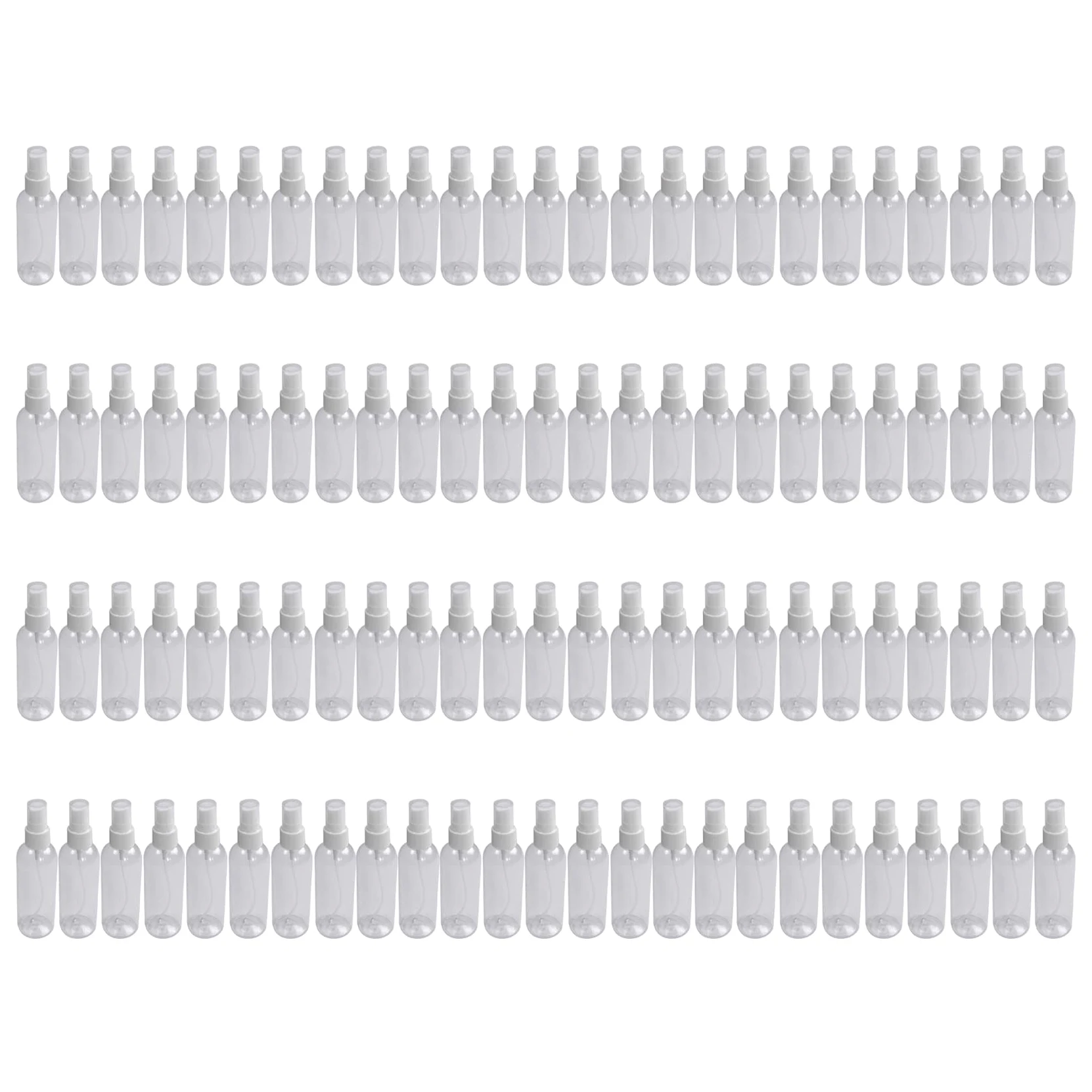 ISTOVO 100PCS 100 Ml Atomizzatore di Profumo in Plastica Trasparente Piccolo Mini Set di Bottiglie da Viaggio Riutilizzabili per Bombole Vuote
