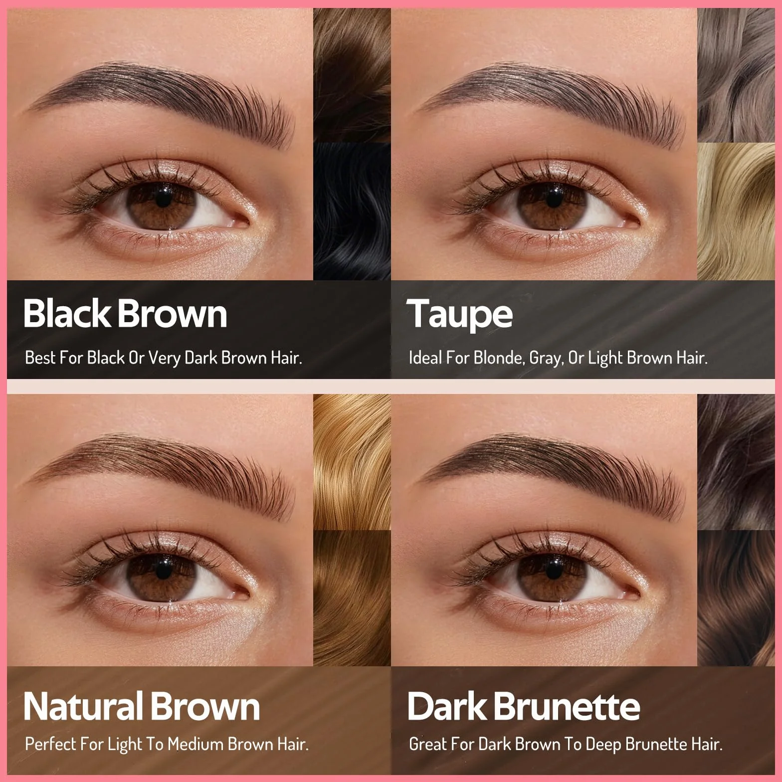 KIMUSE Eyebrow Gel, Tinta per Sopracciglia a Lunga Tenuta, Gel per Sopracciglia Impermeabile, Anti-Transfer, Antisfumatura, 0.17oz