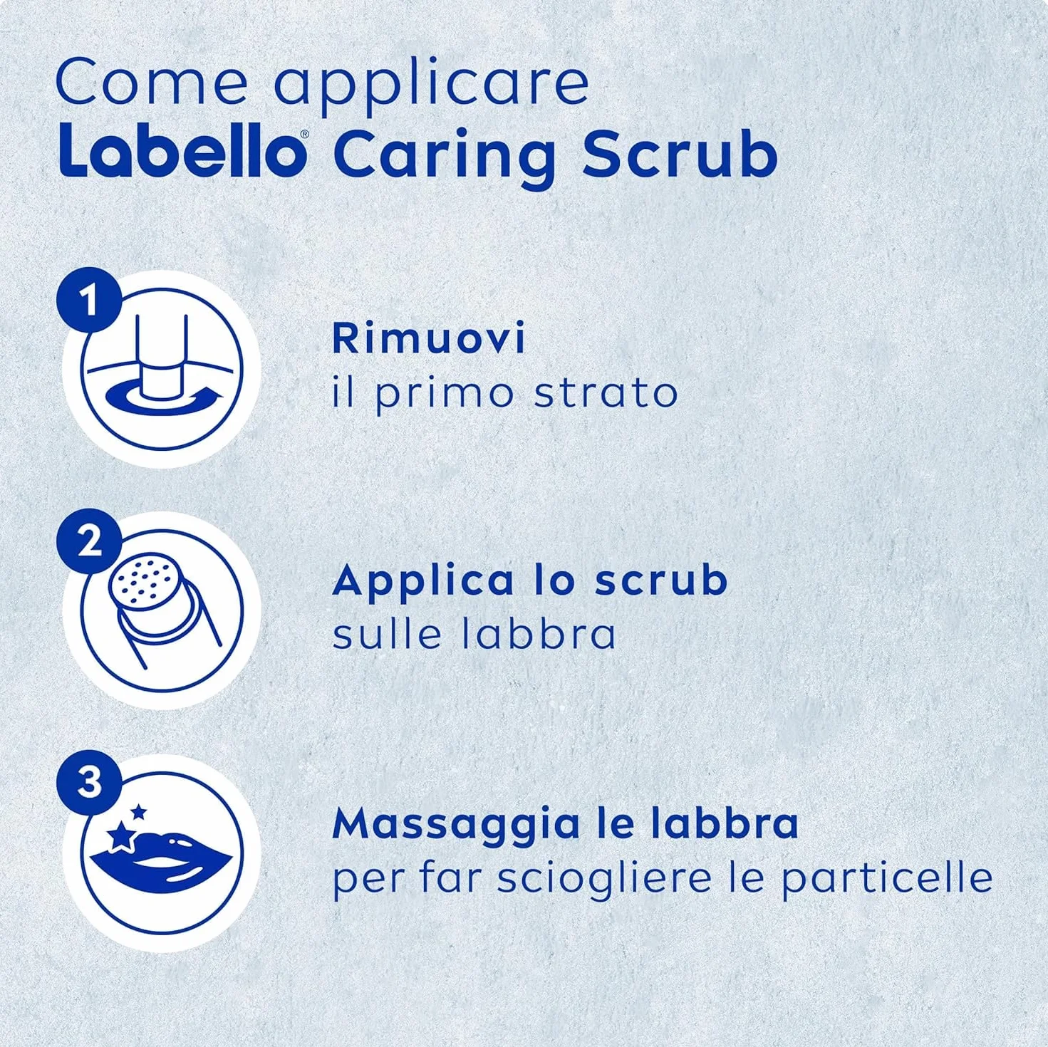Labello Scrub Idratante Aloe Vera 4.8 g, Scrub Labbra con particelle esfolianti, aloe vera bio e vitamina E, Scrub labbra esfoliante senza oli minerali e microplastiche