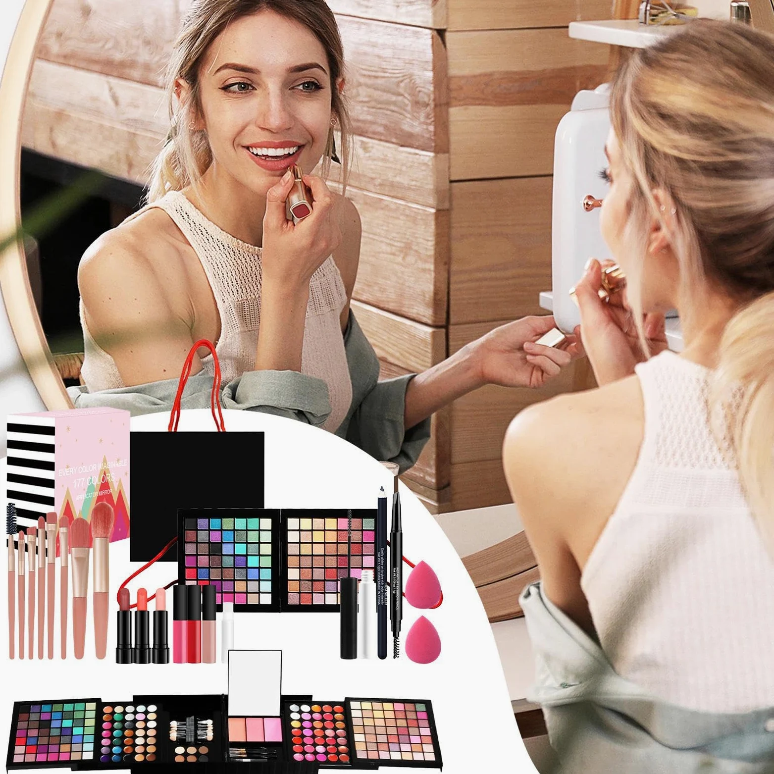 Set di trucco da donna Kit completo, kit di trucco da donna | kit tutto in | 1 | Set di cosmetici Full Start per donne e ragazze, include cosmetici e strumenti per trucchi