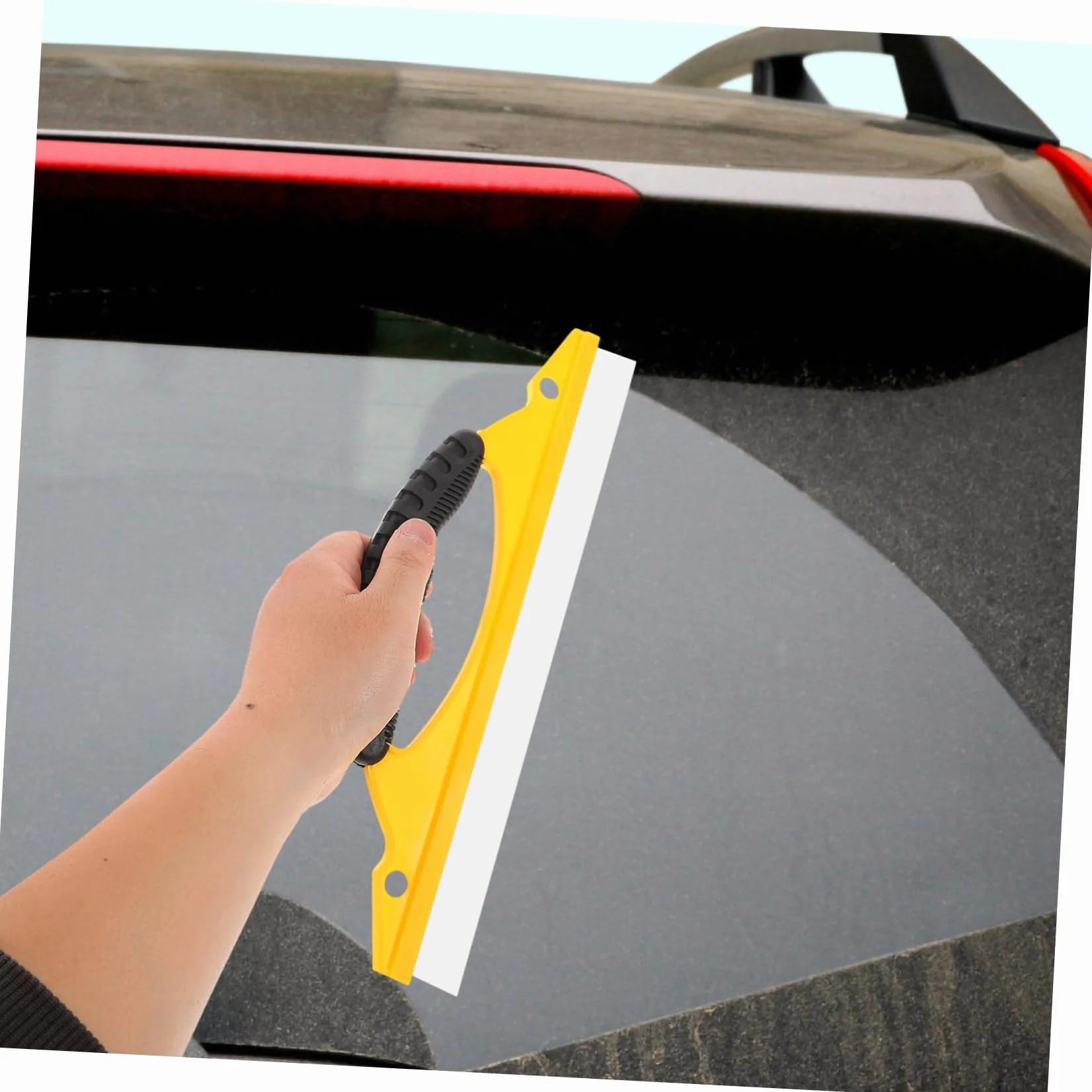 Tergivetro Silicone Per Auto Raschietto Per Vetri Strumento Ergonomico Pulizia Finestre Specchi Rimuove Detriti Senza Striature Manutenzione Veicolo