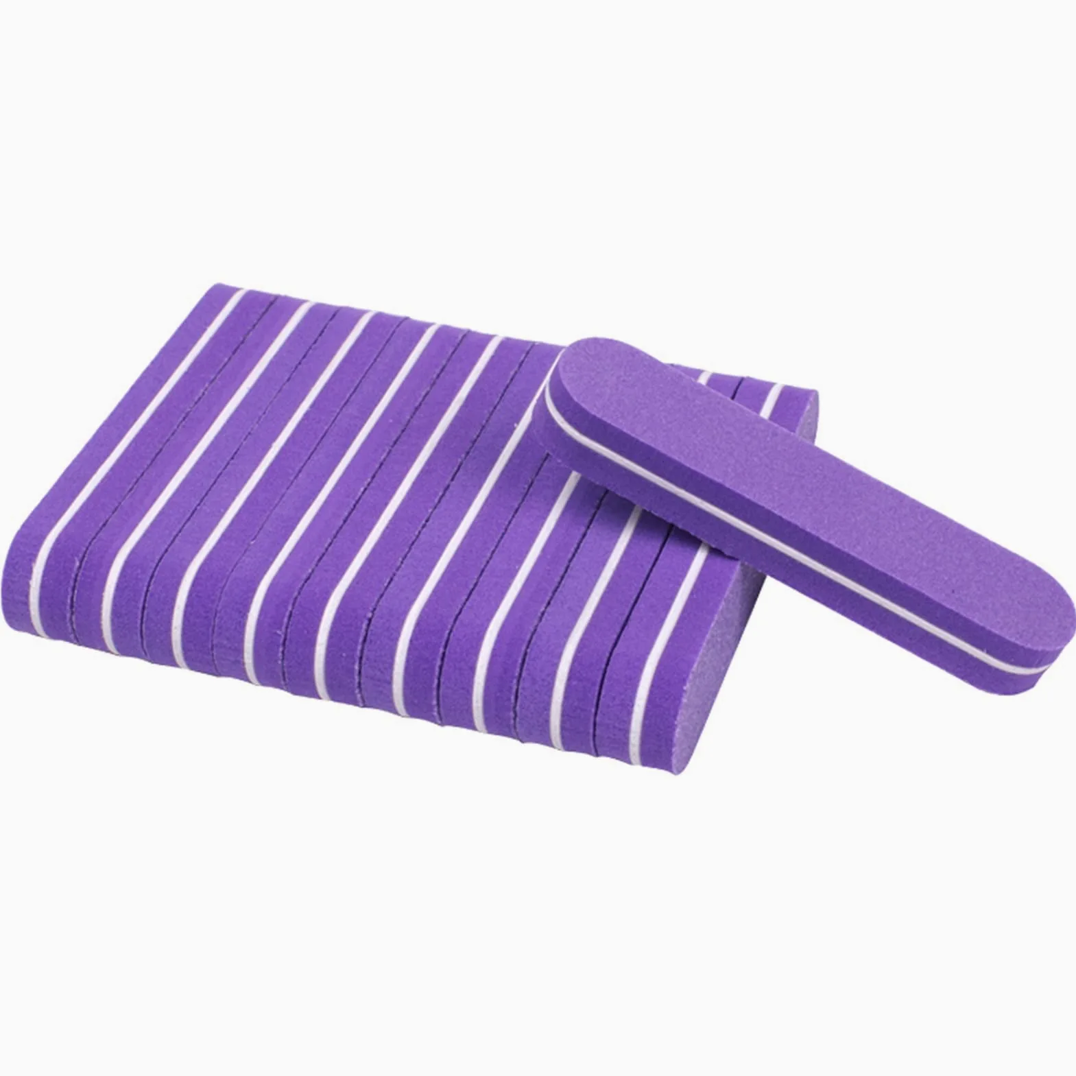 Lima per unghie, buffer per unghie, Mini lima for unghie in spugna di colore misto da 200 pezzi, 100/180(Blauw)