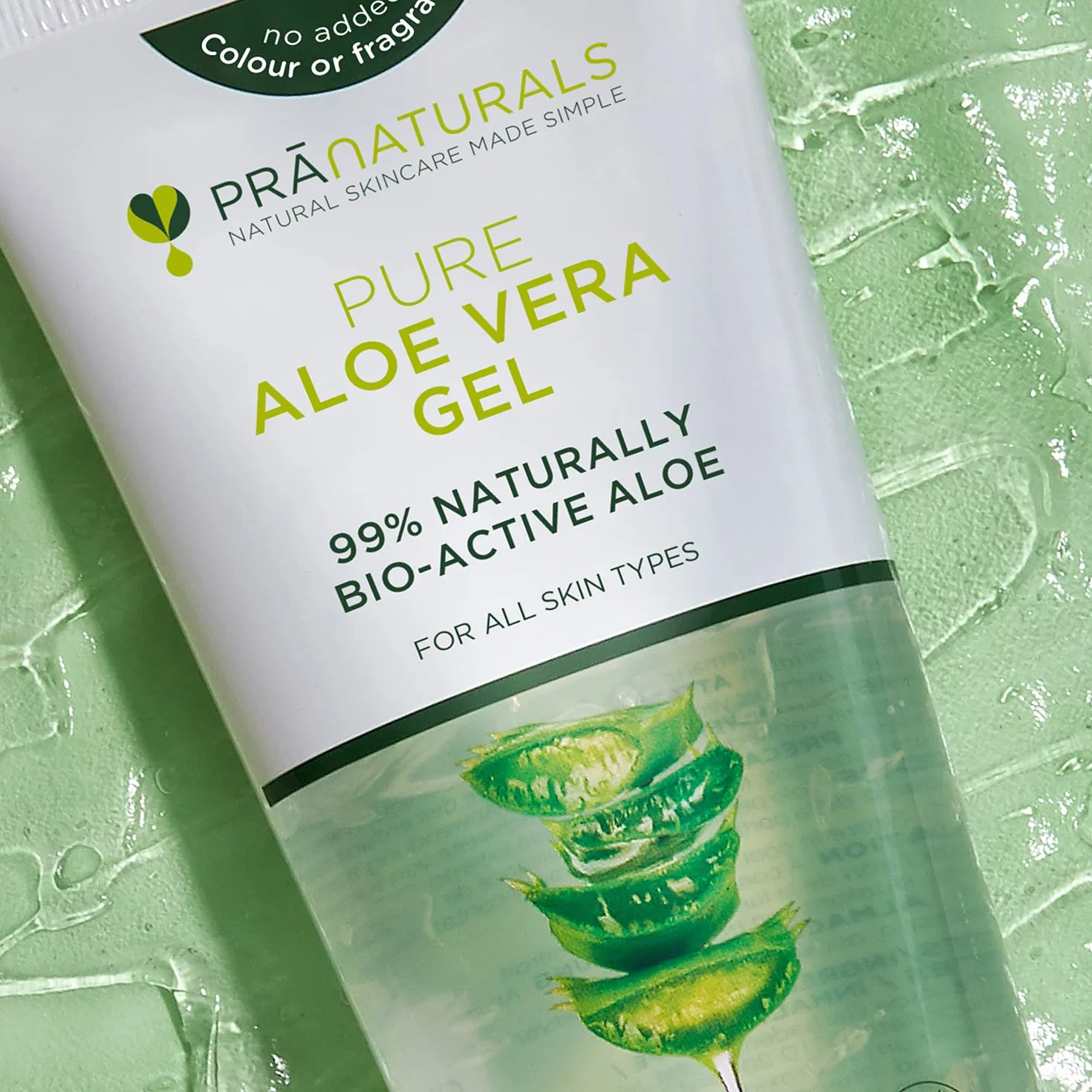 Pranaturals Aloe Vera Gel 200 ml Idratante Lenitivo Pelle Danneggiata