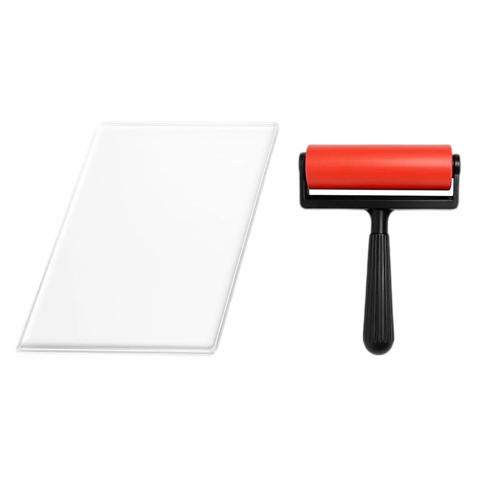 Harilla Gel Plate Lavabile Riutilizzabile Stampa Artistica Monostampa con Rullo Pressa in Gomma per Creazione Artistica Scrapbook Diario