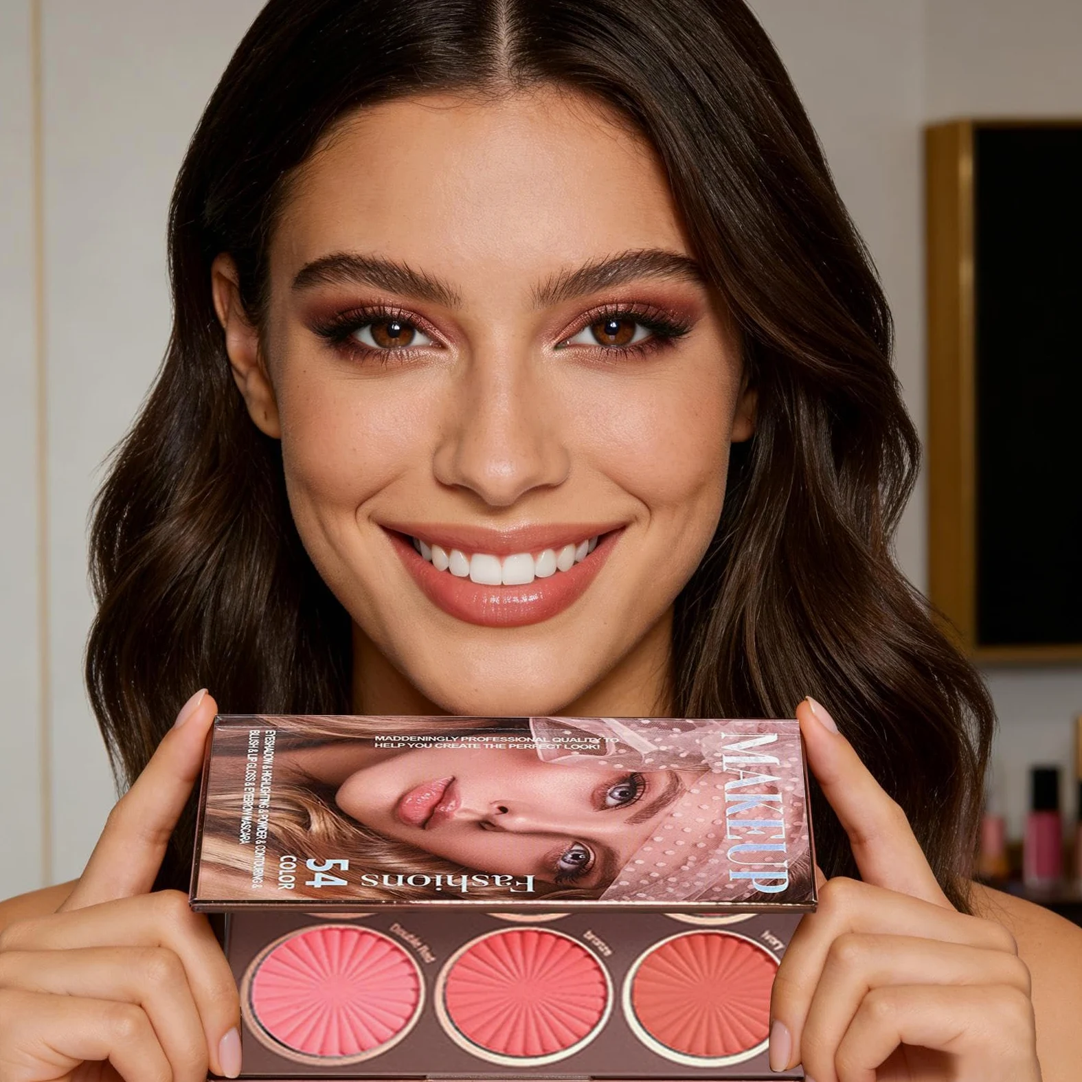 Palette Ombretti Di Bellezza Per Il Trucco Da Viaggio | Palette Trucco Compatta Pratica da Viaggio per Donne Ragazze e Adulti Adatto a Casa Appuntamenti Pendolari e Performance sul