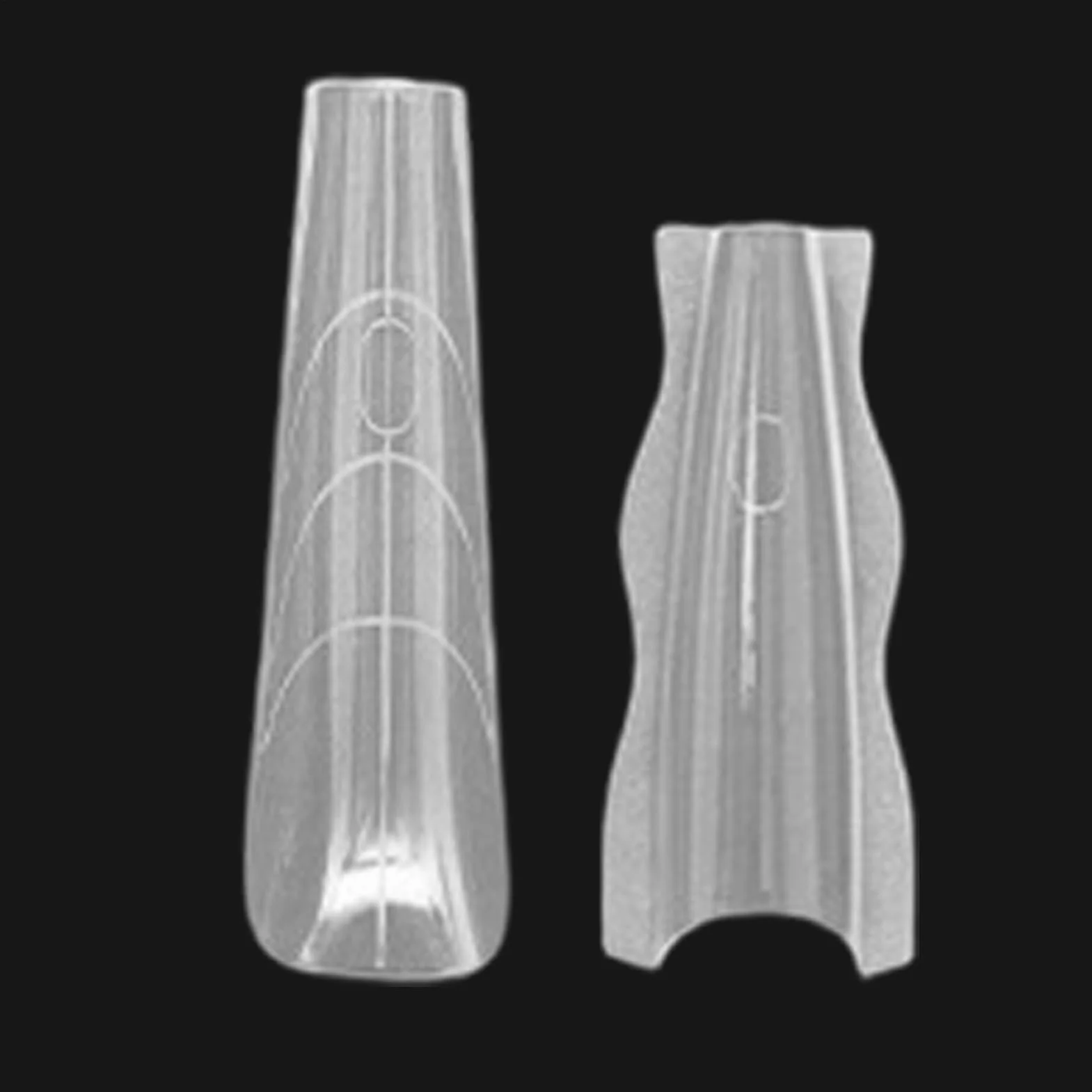 Forme Per Allungamento Unghie 180 Pezzi - ABS Trapezoidale Mandorla, Manicure Casa Salone